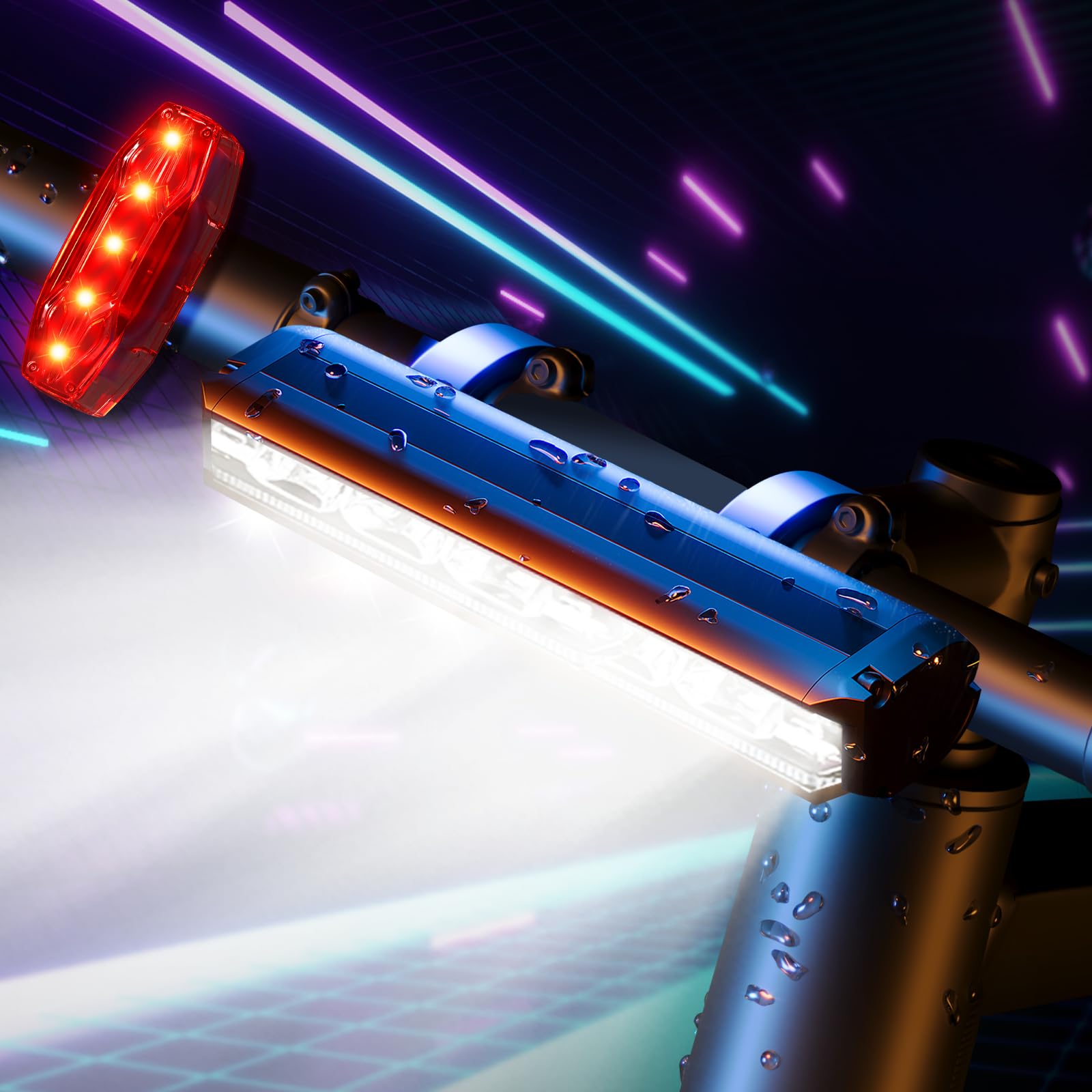 Ipsxp Luci Bicicletta LED 6000 Lumens