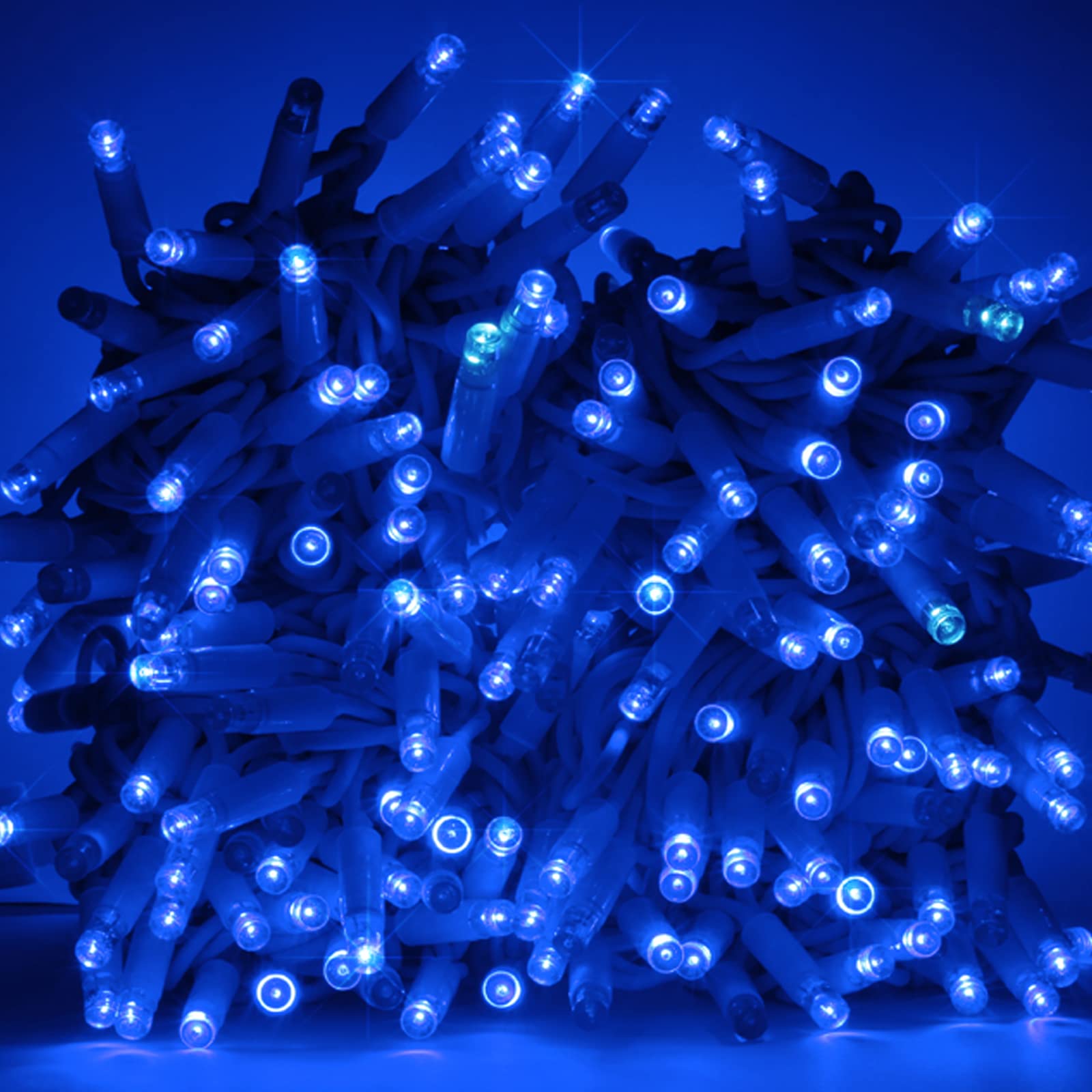 Serie Stringa Luminosa 10m 100 MaxiLed Blu con Flash