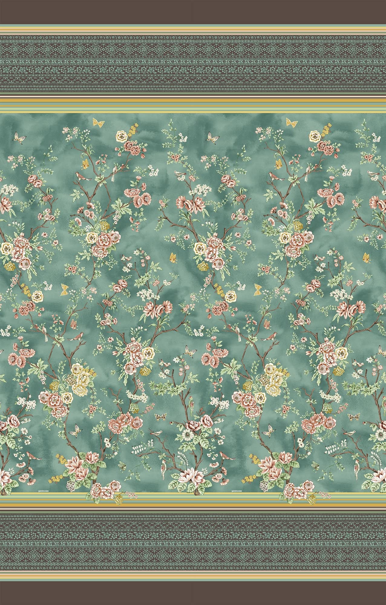 Bassetti Foulard Pallanza V2 9324048 - Cotone Makò, Verde