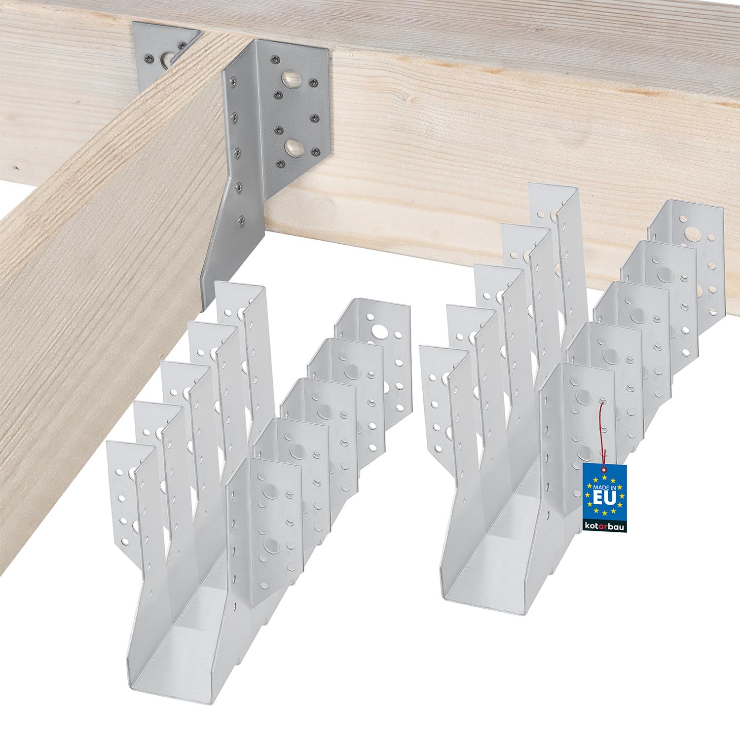 Kotarbau® Staffa per Travi Tipo A 50mm, 10 pz