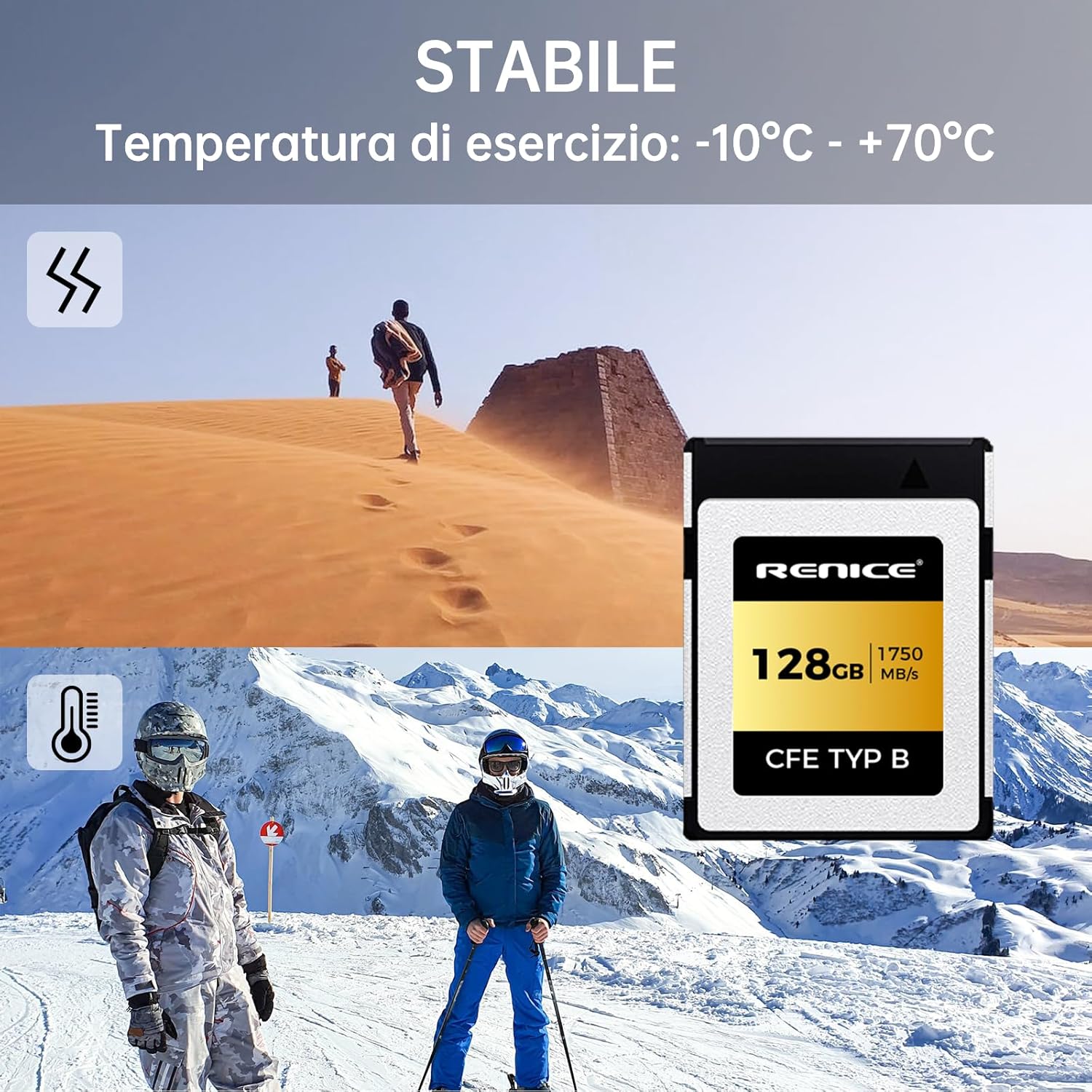 Renice Pro CFexpress Type B 128GB Scheda Memoria - immagine 4