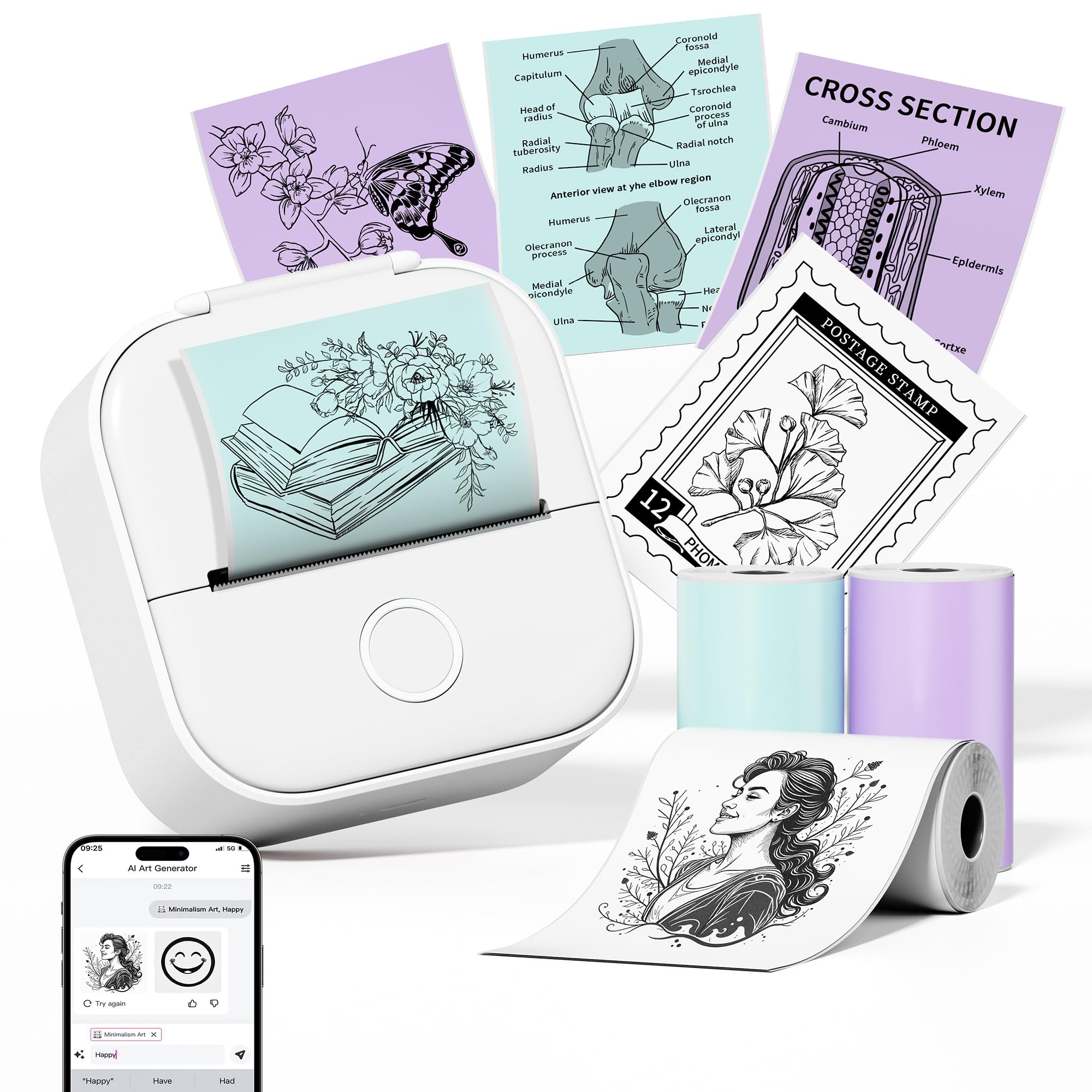 Phomemo T02 Mini Stampante Termica Portatile