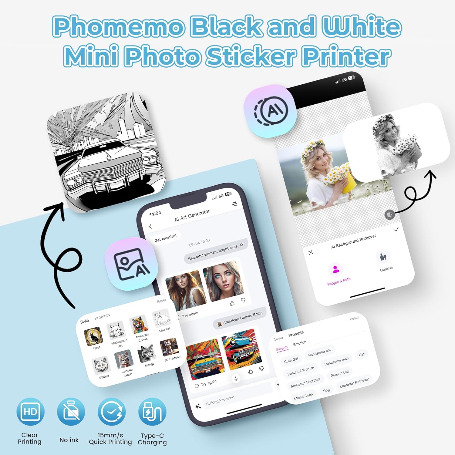 Phomemo T02 Mini Stampante Termica Portatile - immagine 3