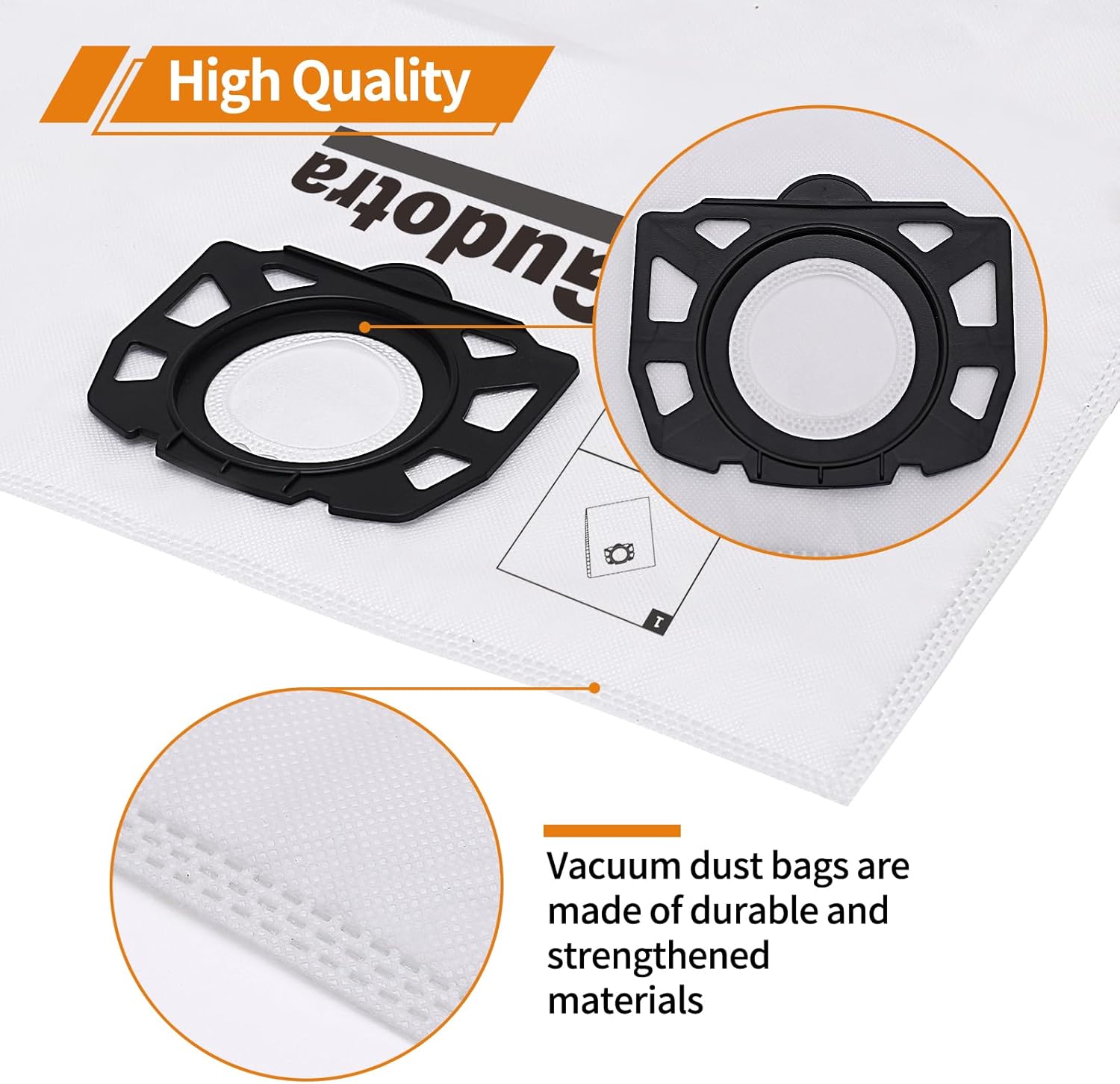 10 Sacchetti per Aspirapolvere Karcher WD3 WD2 Plus - immagine 4