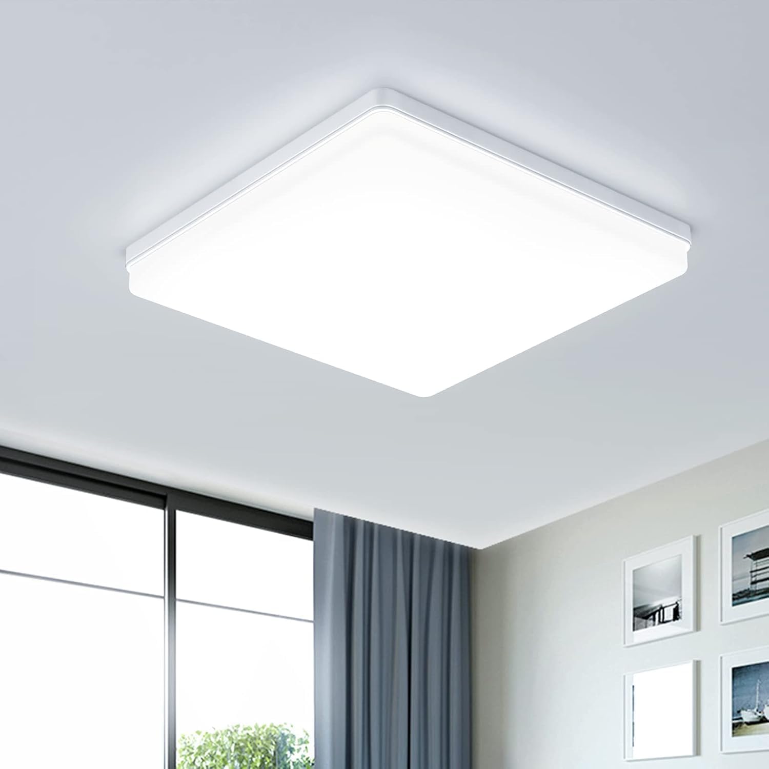 Easy Eagle Plafoniera Led Soffitto Quadrata 48W 6500K - immagine 1