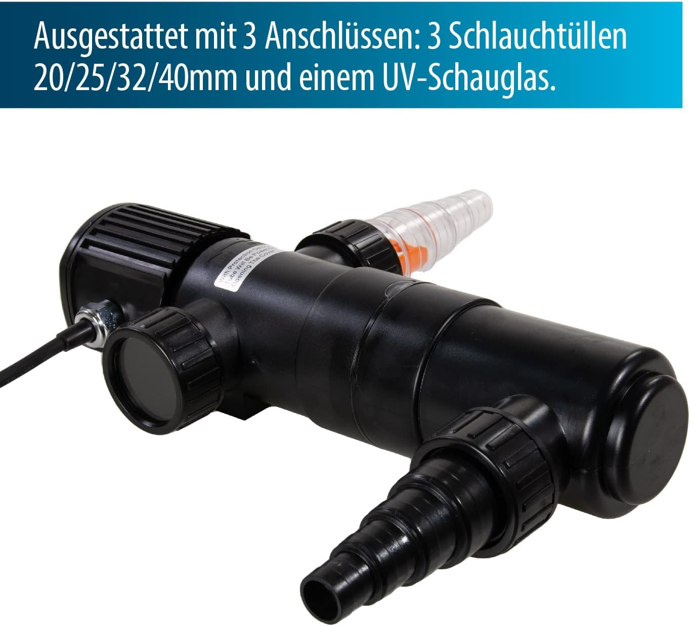 AquaForte GUV-211 UV-C per Stagno 12 m³, 11 Watt - immagine 2