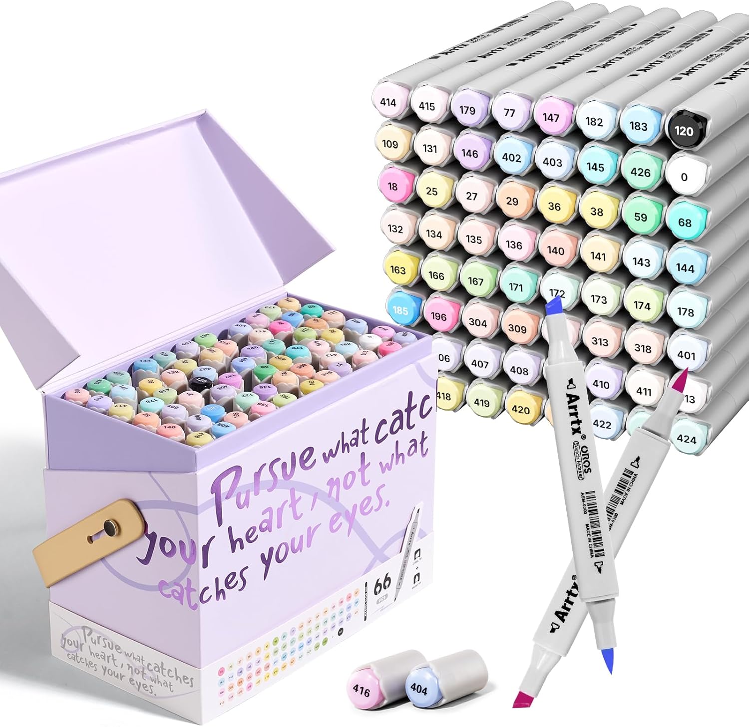 Arrtx Set 66 Pennarelli ad Alcool OROS Pastello - immagine 1