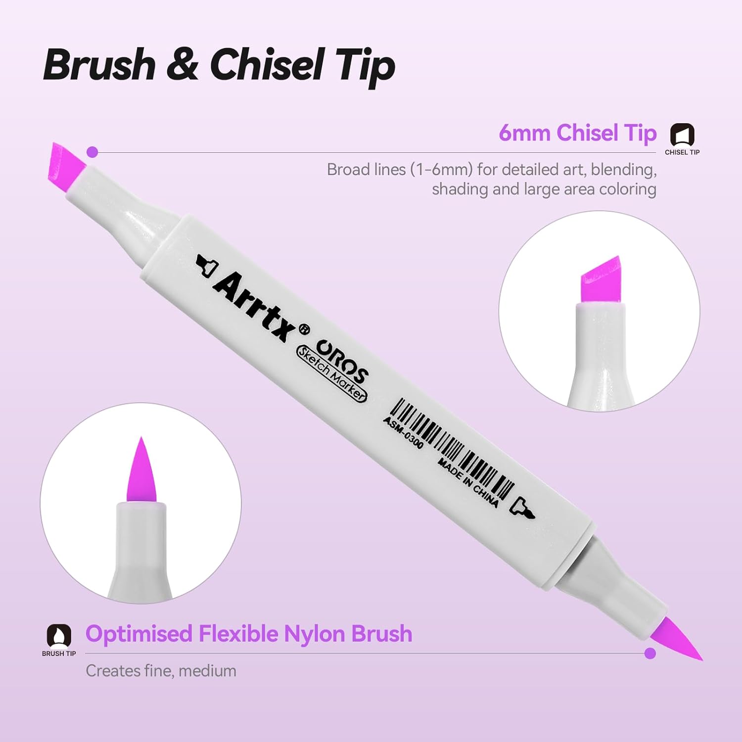 Arrtx Set 66 Pennarelli ad Alcool OROS Pastello - immagine 3