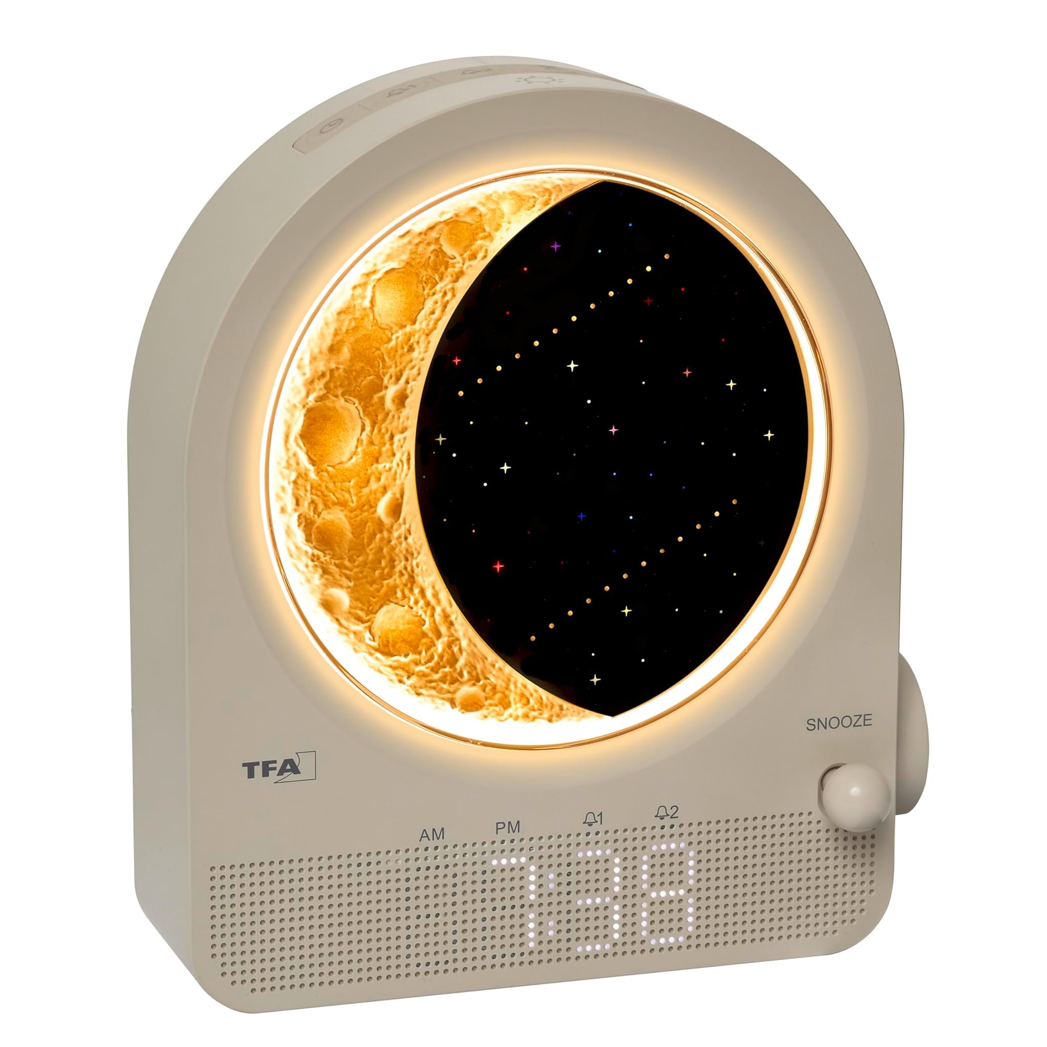 TFA Dostmann Sveglia Digitale con Lampada Lunare