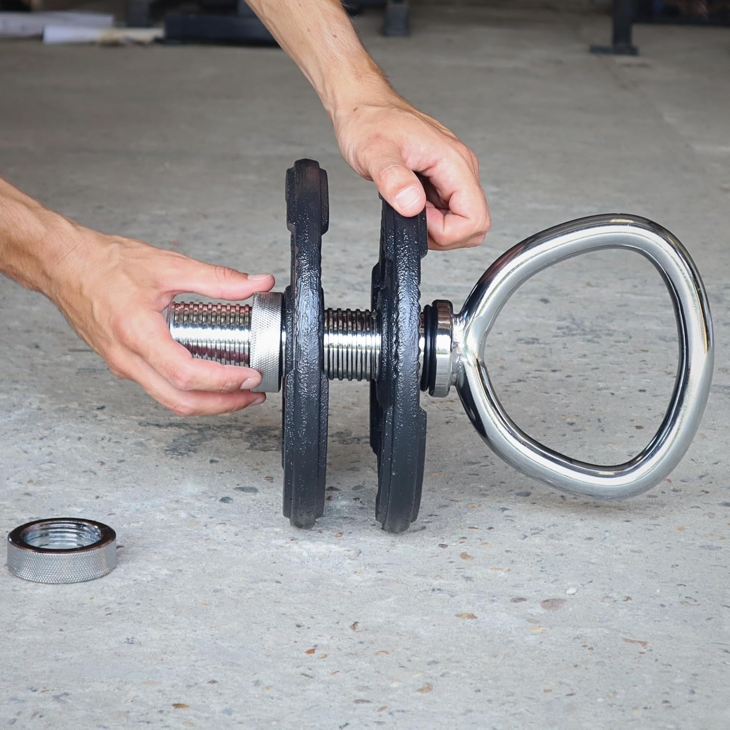 Ruffman Manico kettlebell regolabile – Manubrio – Dischi per manubri - immagine 4