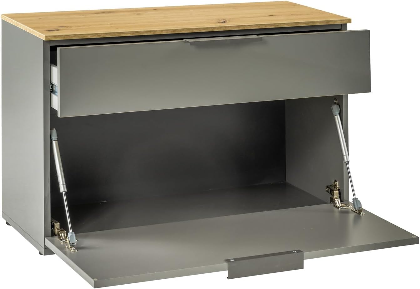 Composad Scarpiera Panca GALAVERNA Grigio Titanio Laccato - immagine 3