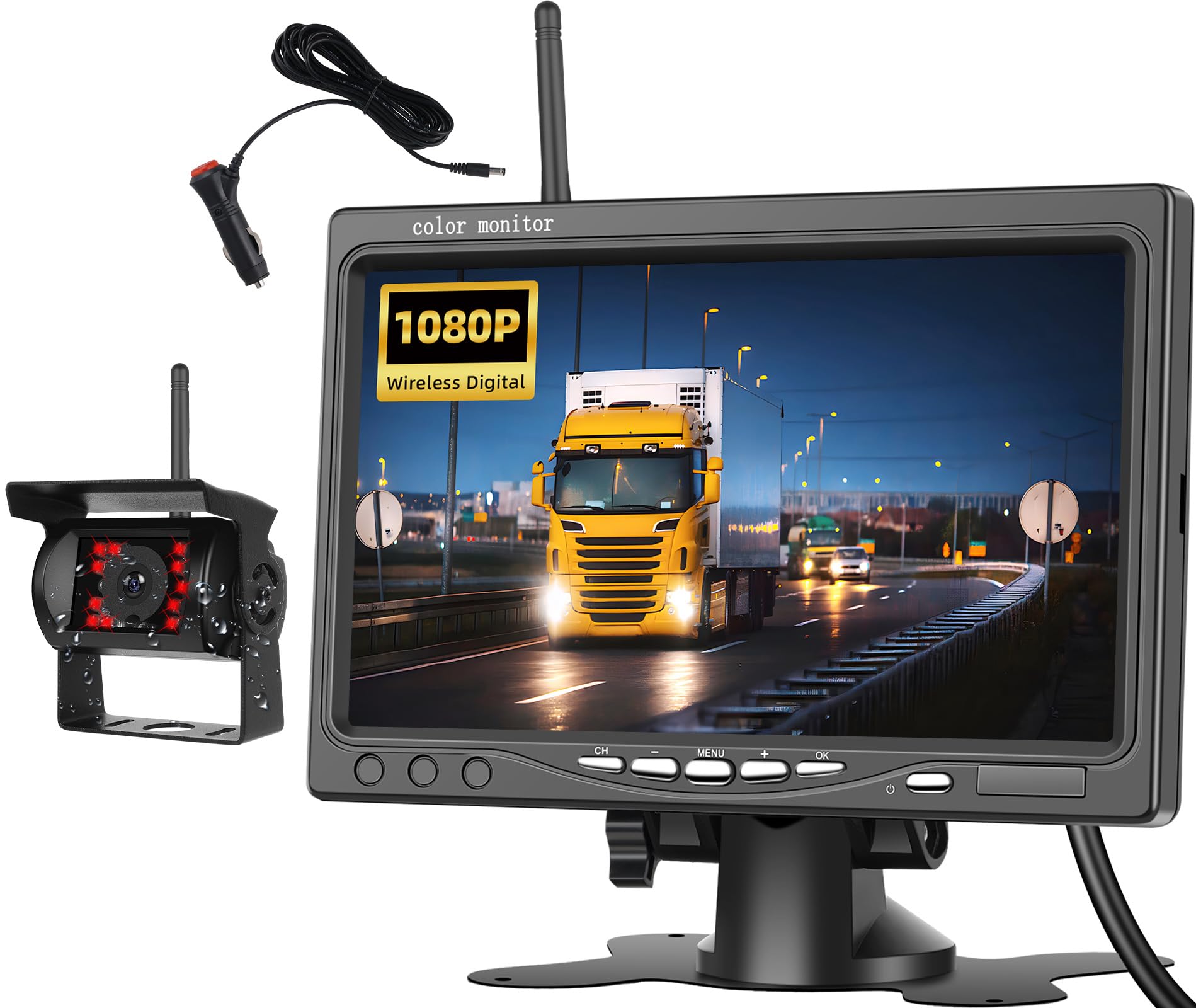 Oiliehu Telecamera Posteriore Digitale Wireless AHD 1080P