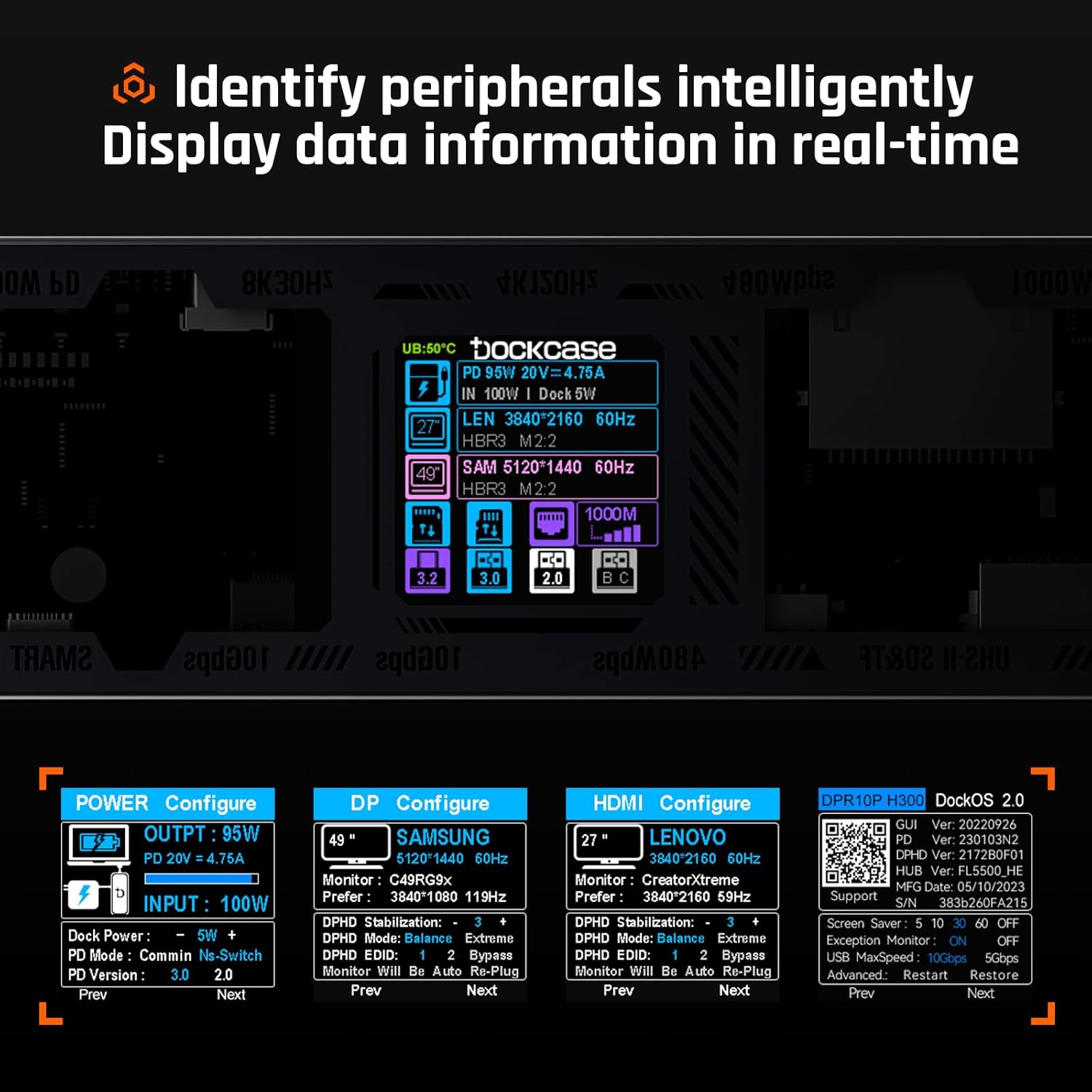 Dockcase Smart Hub USB C 10 in 1 Explorer Edition, Nero - immagine 4