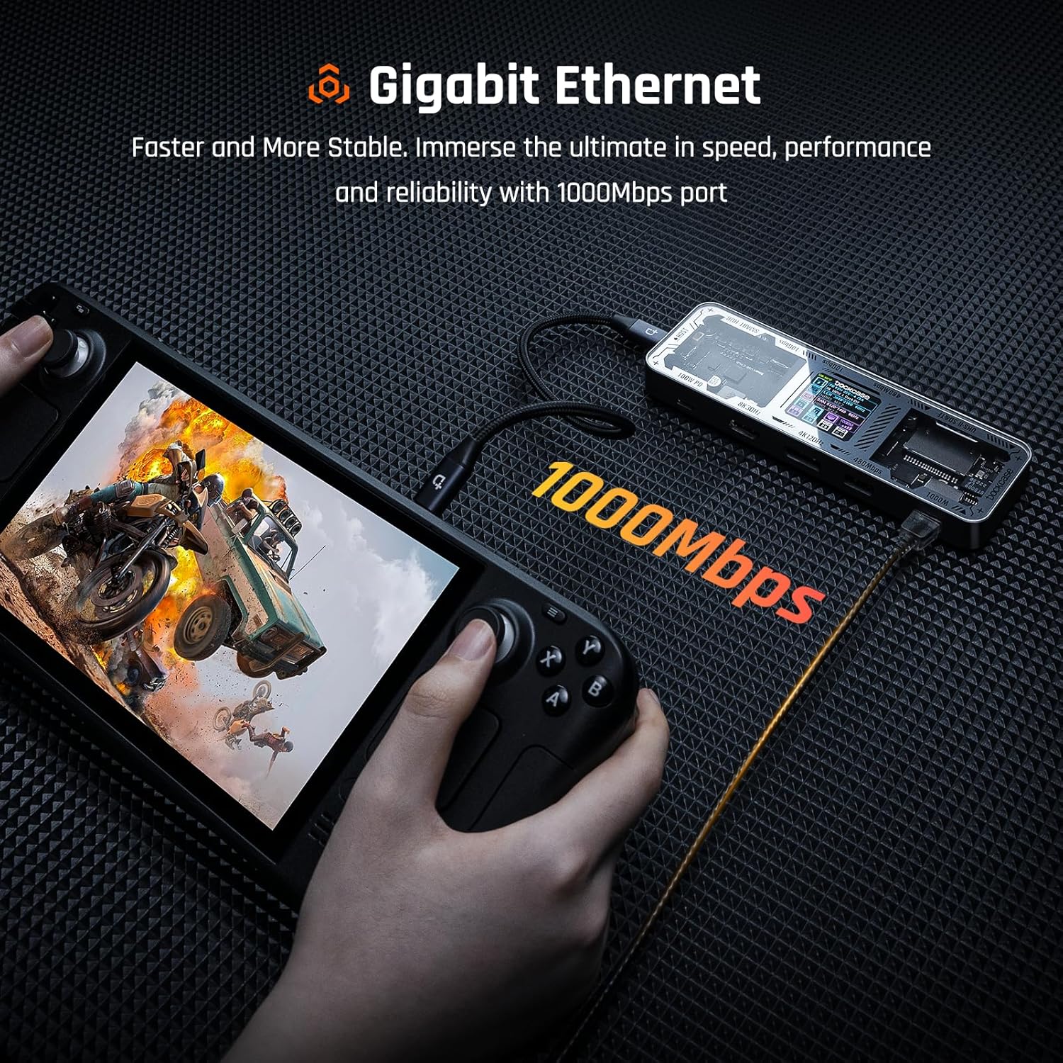 Dockcase Smart Hub USB C 10 in 1 Explorer Edition, Nero - immagine 7