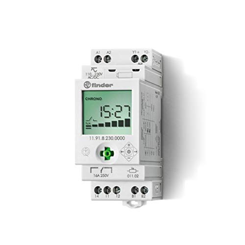 Finder Relè Crepuscolare Tipo 11.91 con Interruttore Orario