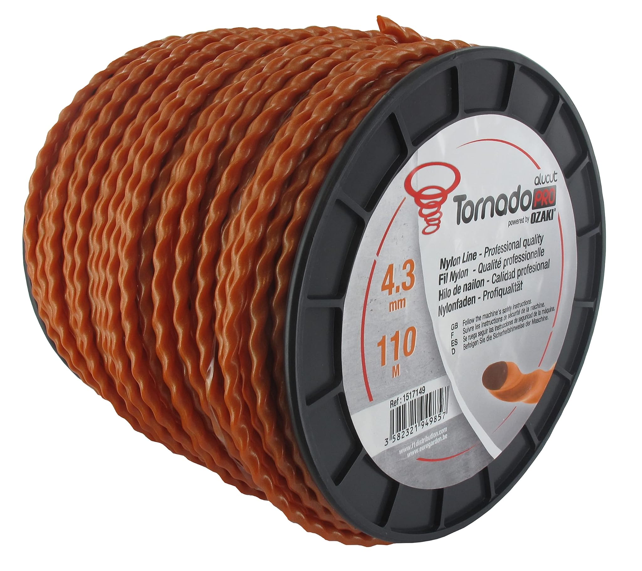 Greenstar 689281 Filo Nylon 4,3 MM, Arancione