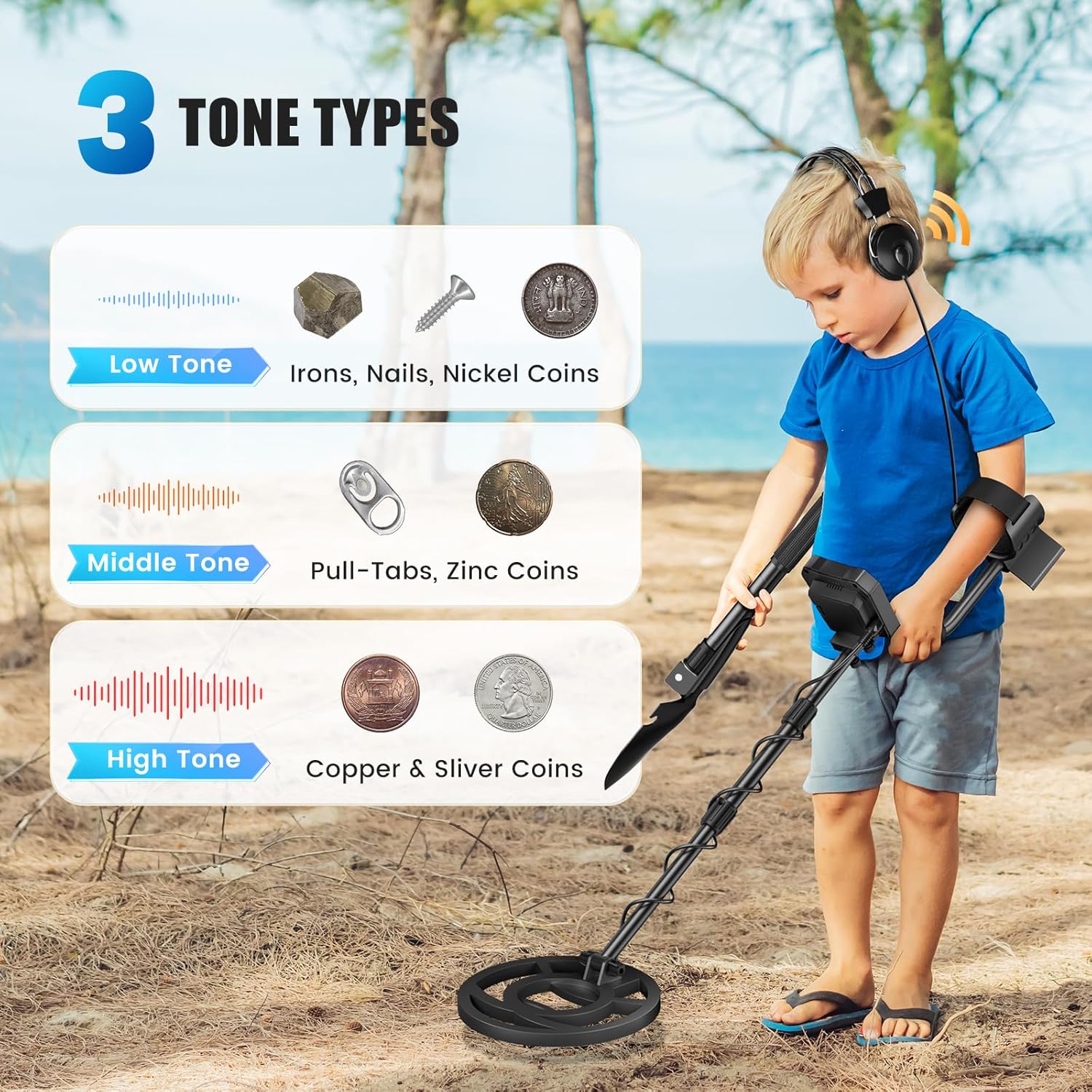 Metal Detector Professionale IP68, Rosso - immagine 8