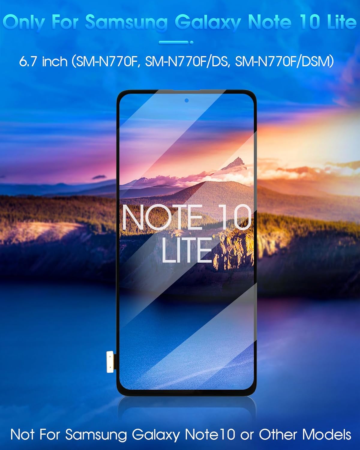 OLED Display per Samsung Galaxy Note 10 Lite, Nero - immagine 2