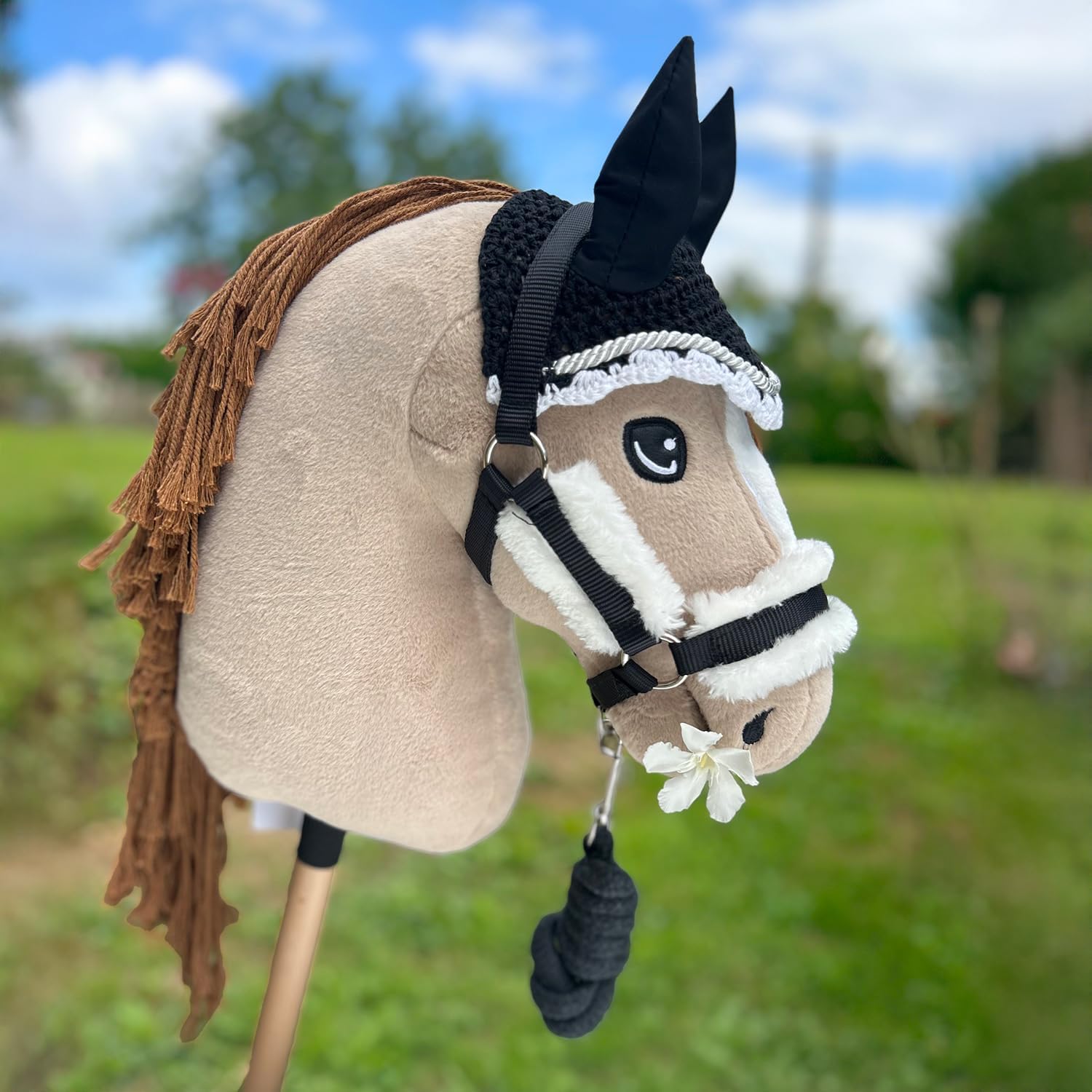 Hobby Horse Beige A3 - Cavallo Bastone Completo - immagine 4