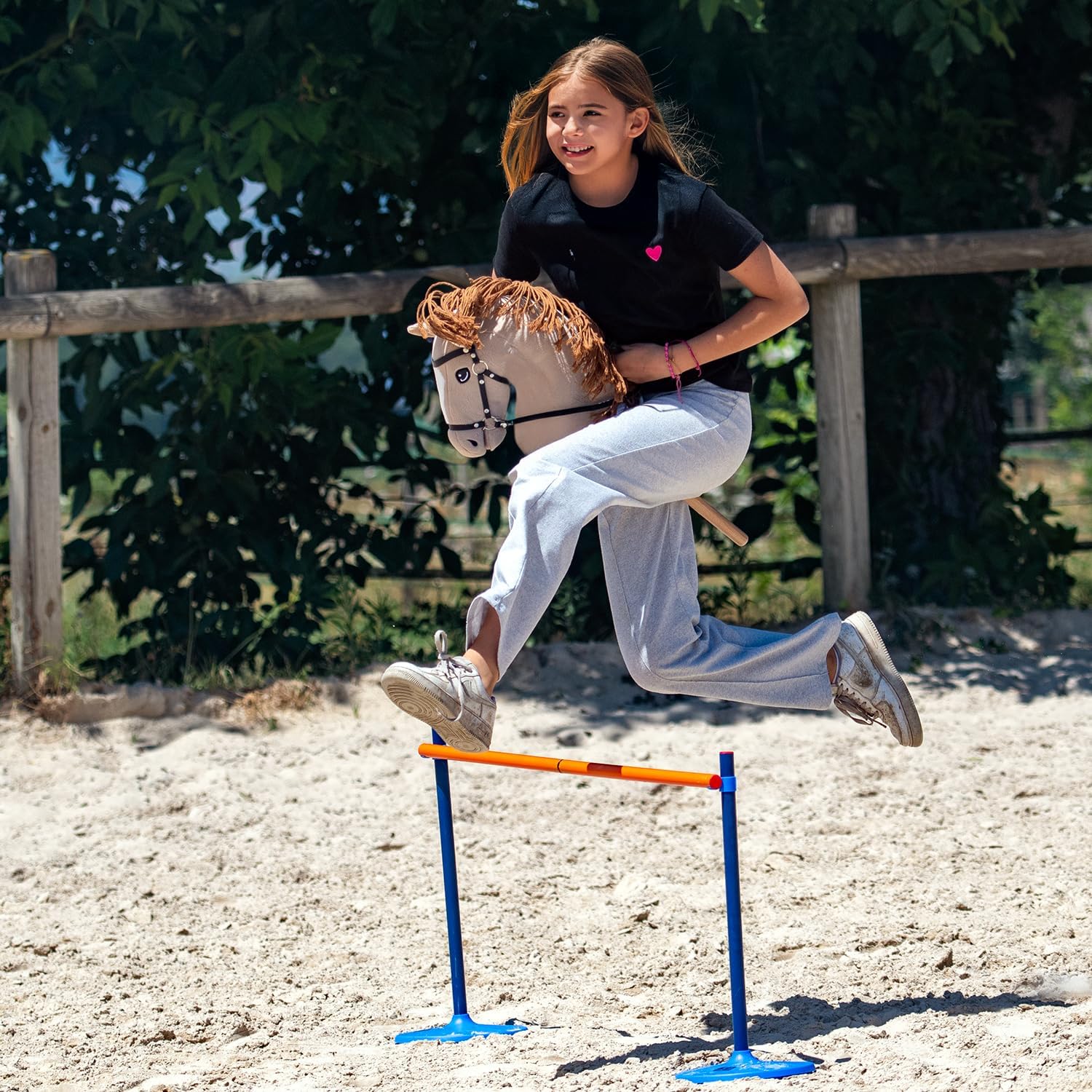 Hobby Horse Beige A3 - Cavallo Bastone Completo - immagine 6