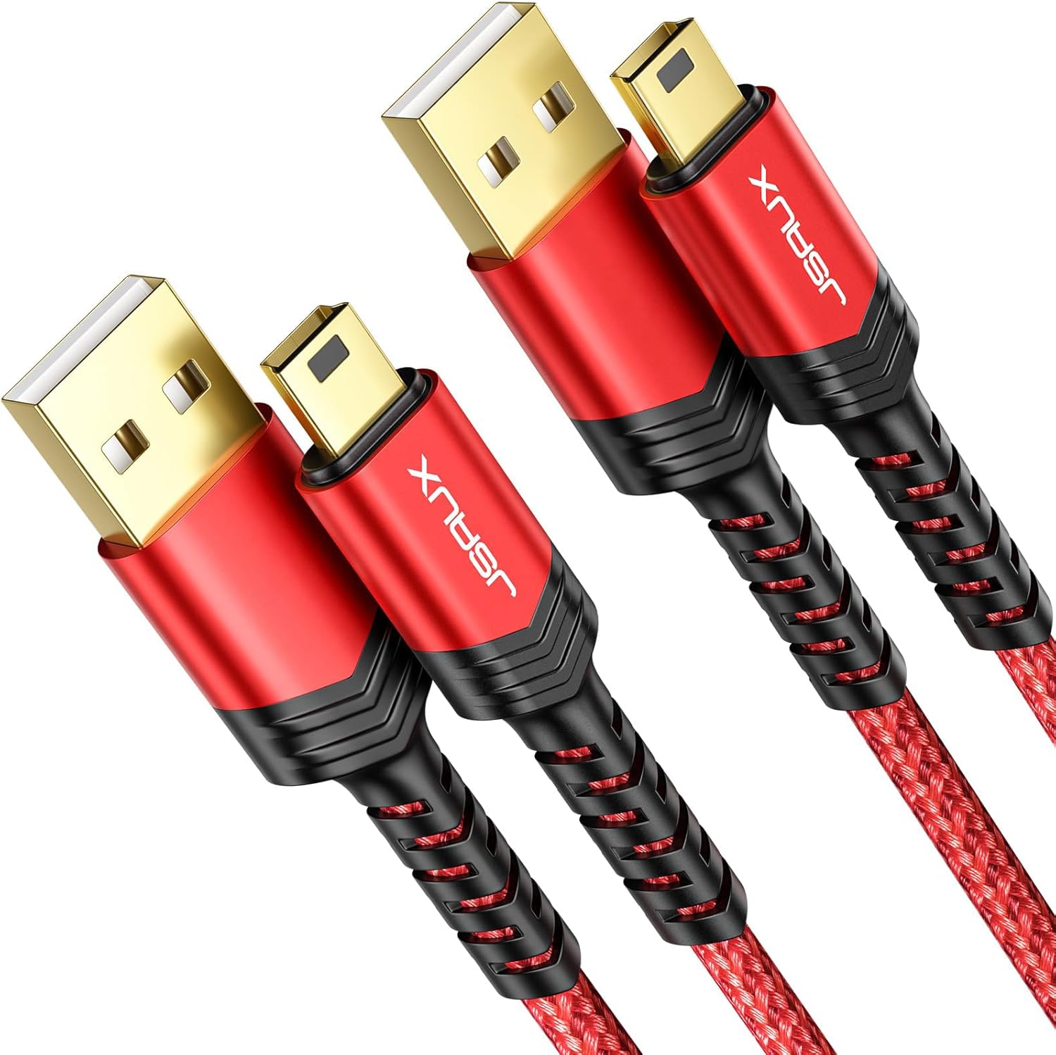 Jsaux Cavo Mini USB [2 pezzi 1M+2M] - immagine 1