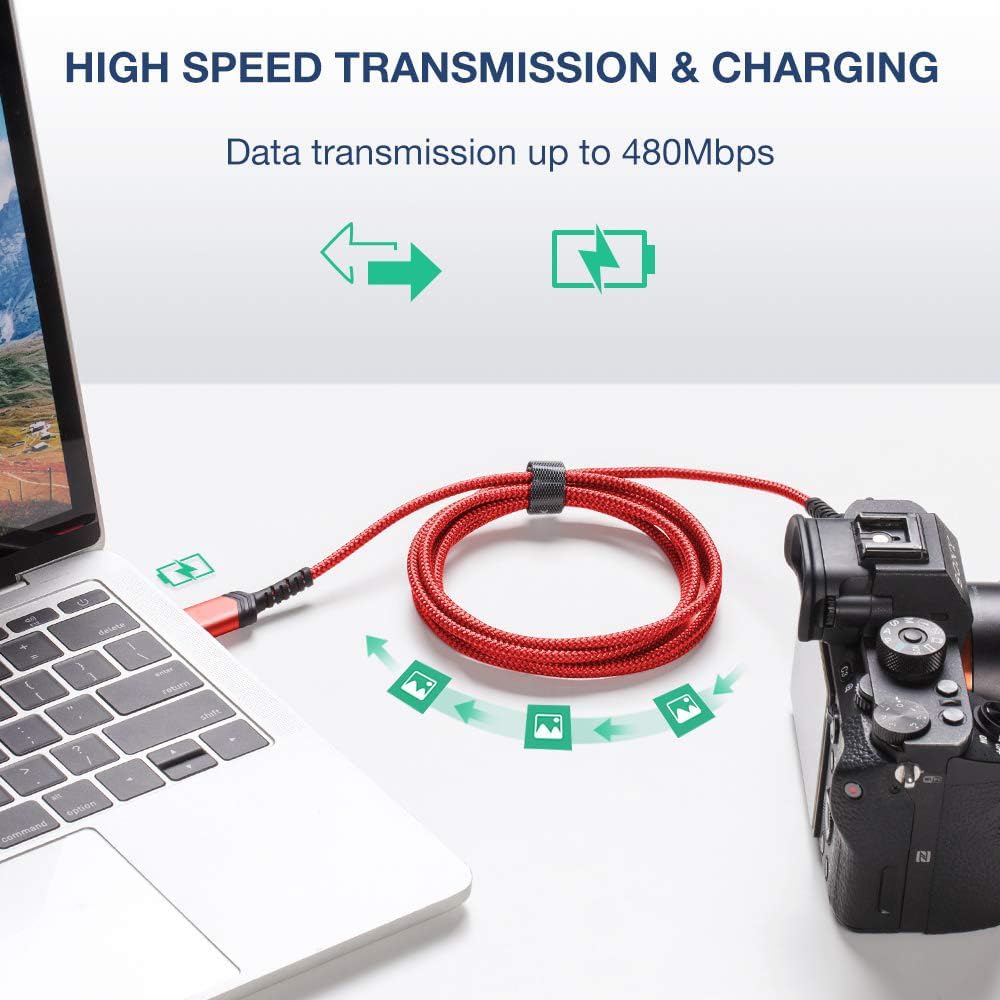 Jsaux Cavo Mini USB [2 pezzi 1M+2M] - immagine 3