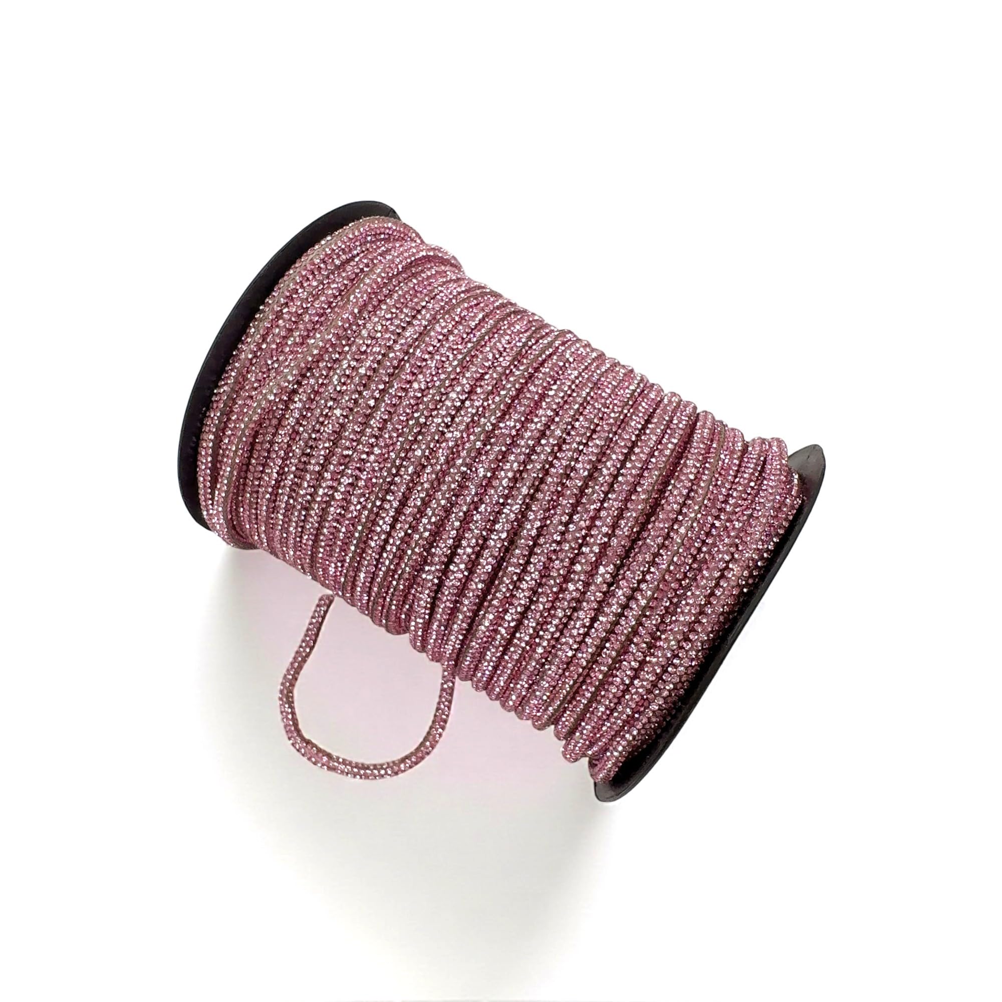 Gdo Gioie D'oriente Cordone Strass in Silicone 4mm x 50m, Rosa