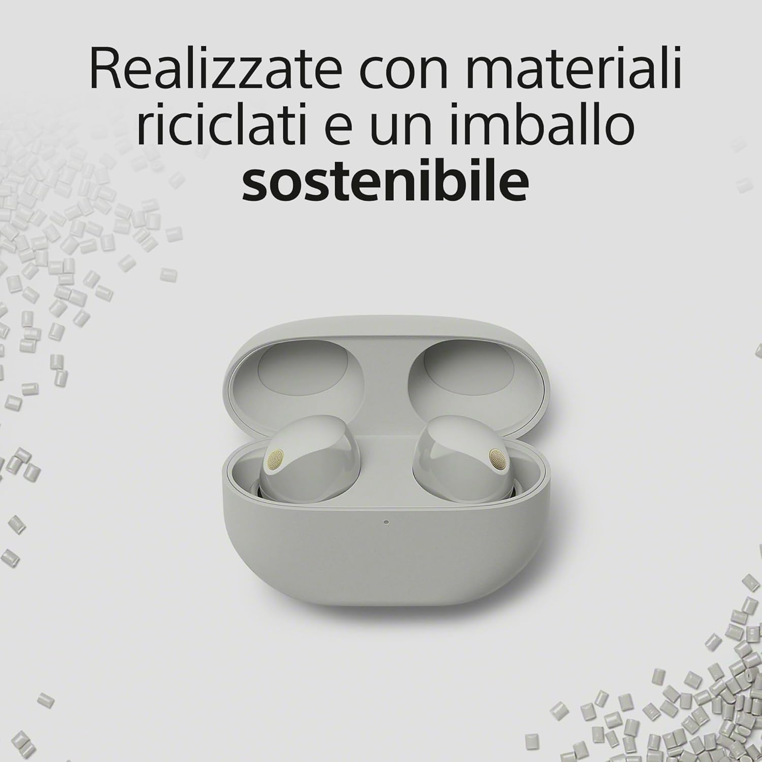 Sony WF-1000XM5 Cuffie Wireless Noise Cancelling, Grigio - immagine 9