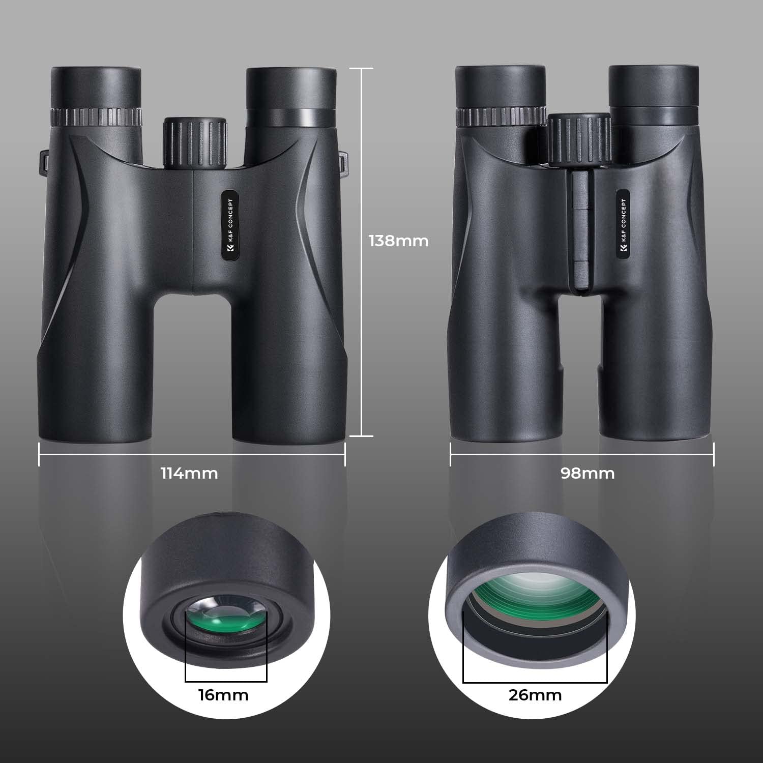 K&f Concept Binocolo 12x32 Professionale - immagine 5