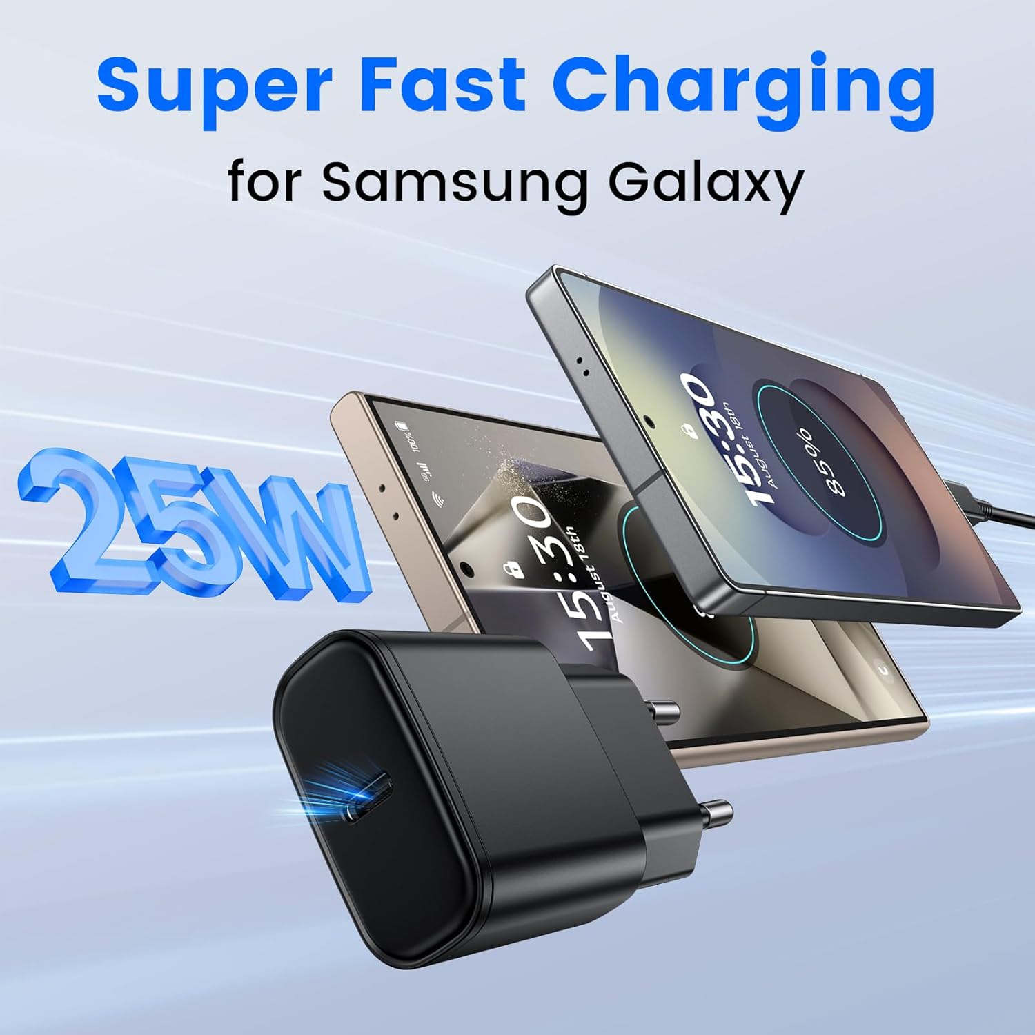 Caricabatterie per Samsung 25W con Cavo 2M, 2 Pack - immagine 4