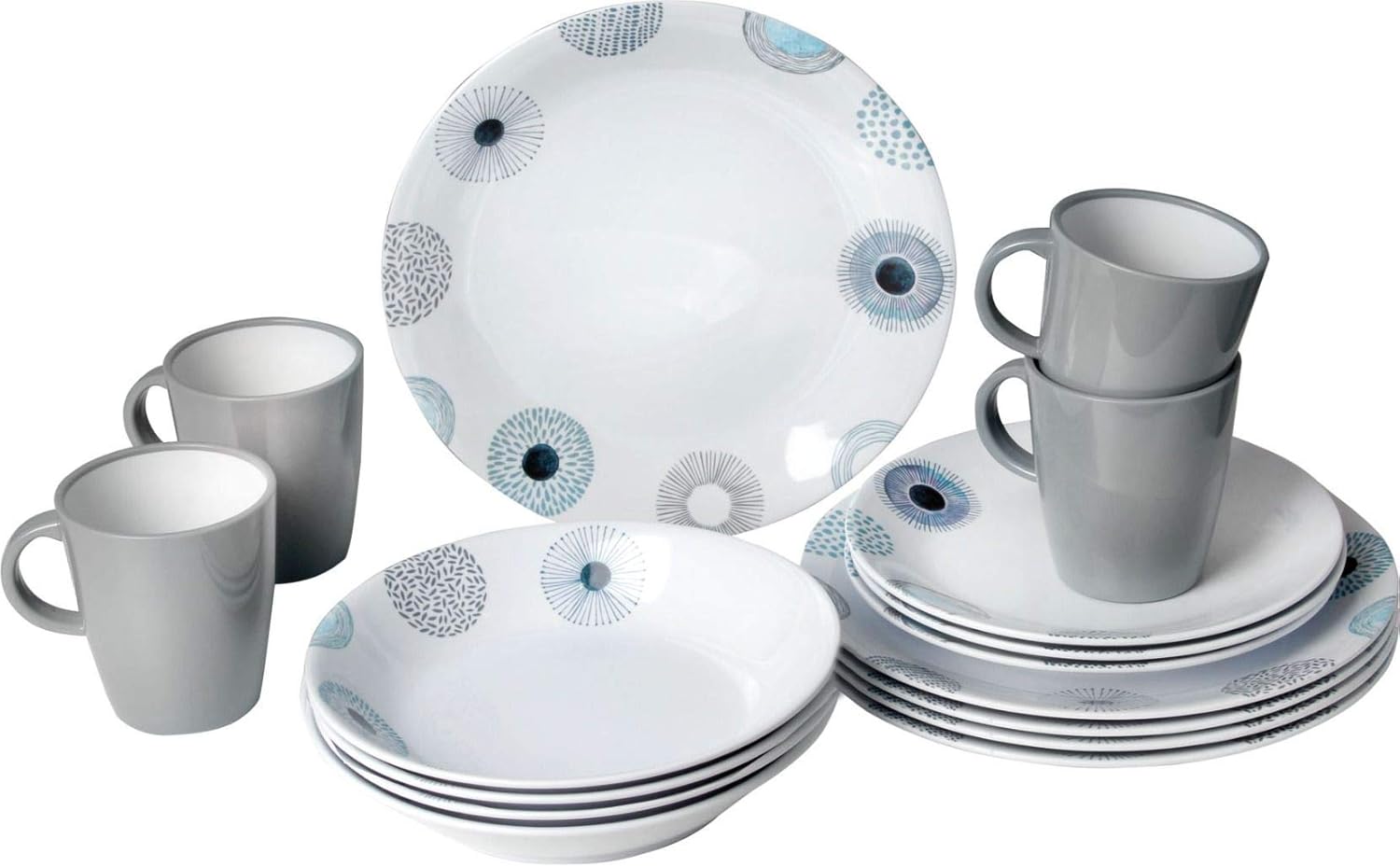 BRUNNER Lunch Box Set Piatti Deep Sea 16 Pezzi - immagine 1