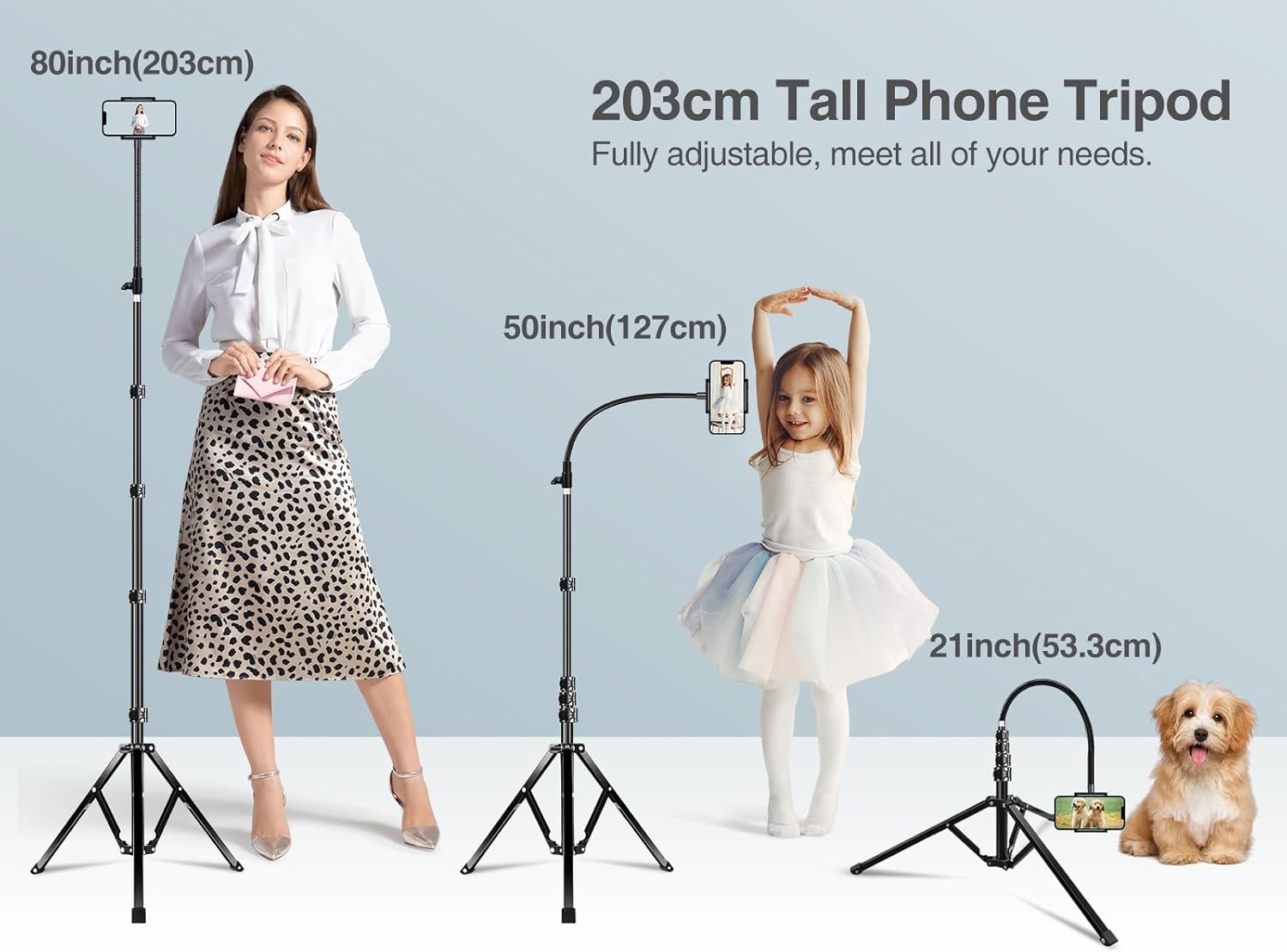 Elitehood Treppiede Smartphone 203 cm in Metallo - immagine 3