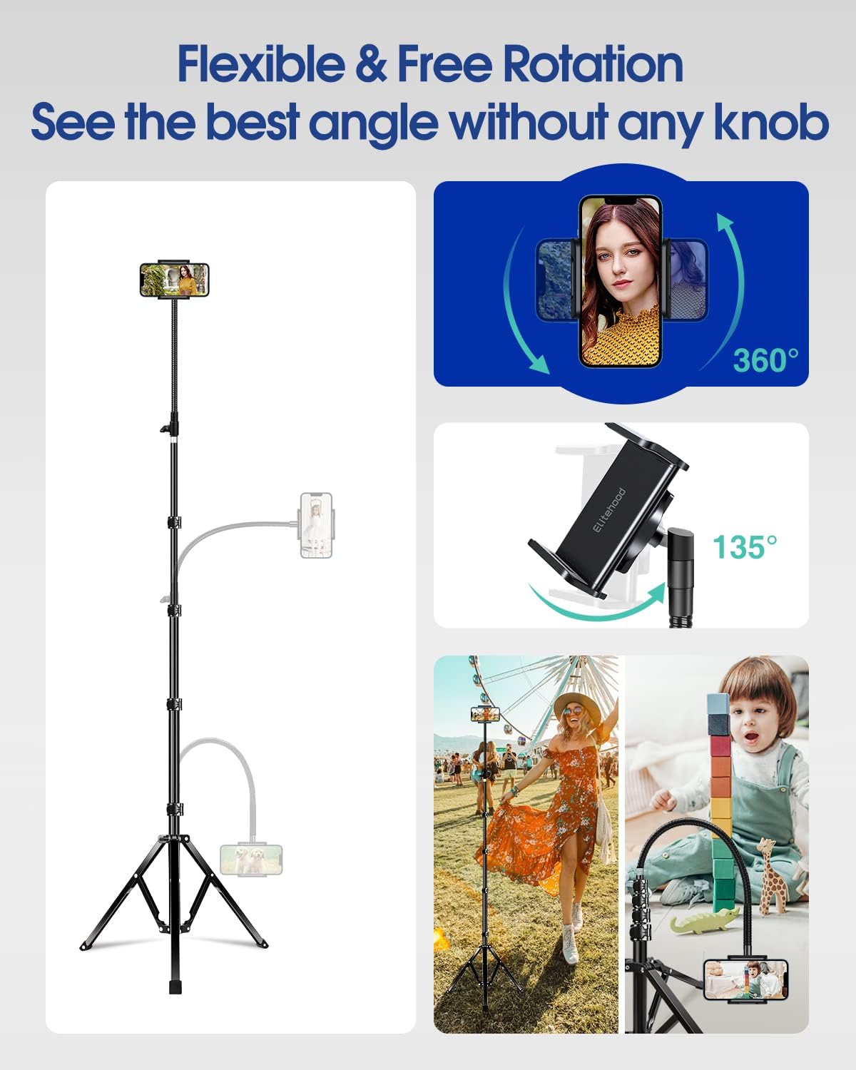 Elitehood Treppiede Smartphone 203 cm in Metallo - immagine 4