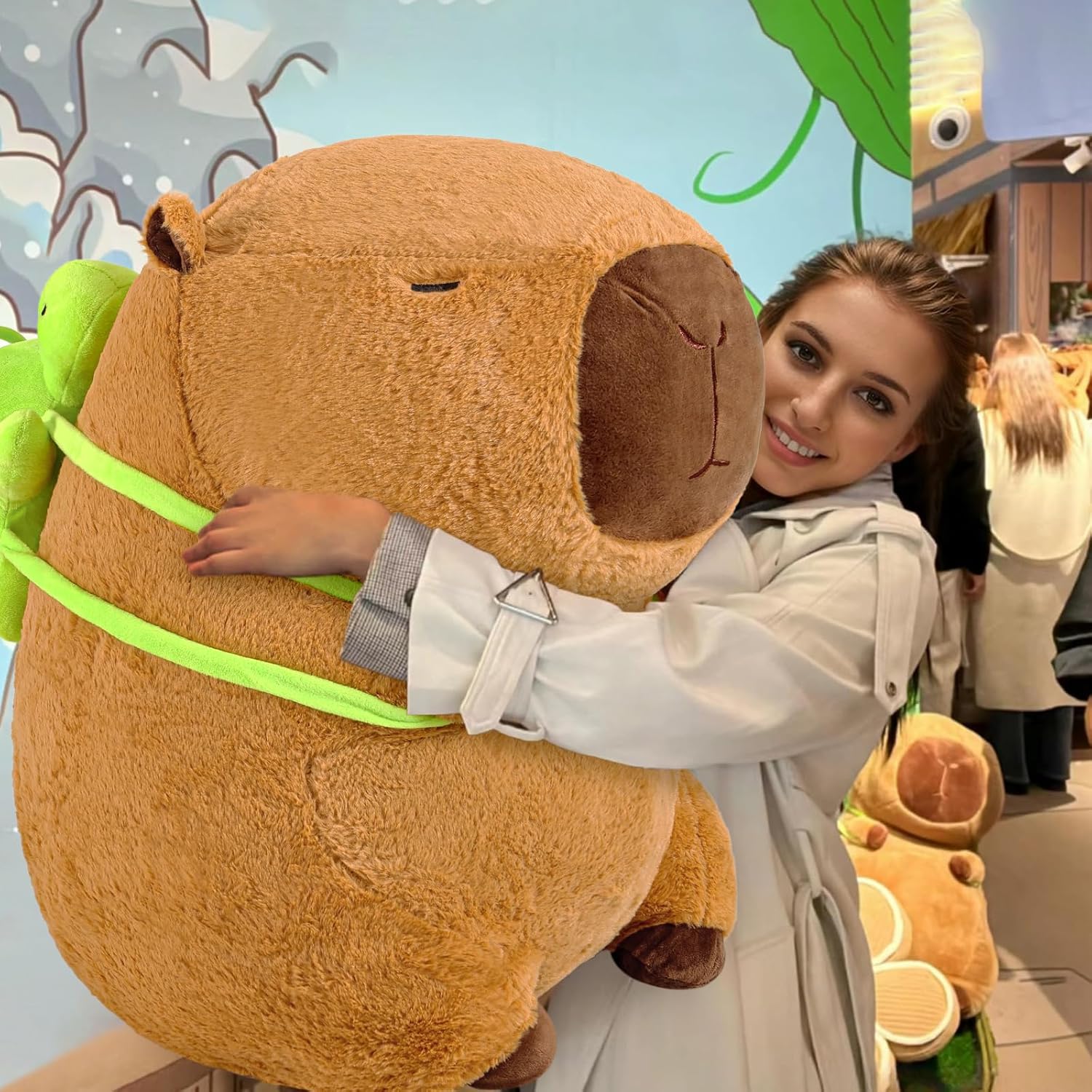 shownicer Peluche Capybara Grande Kawaii 90 cm - immagine 4