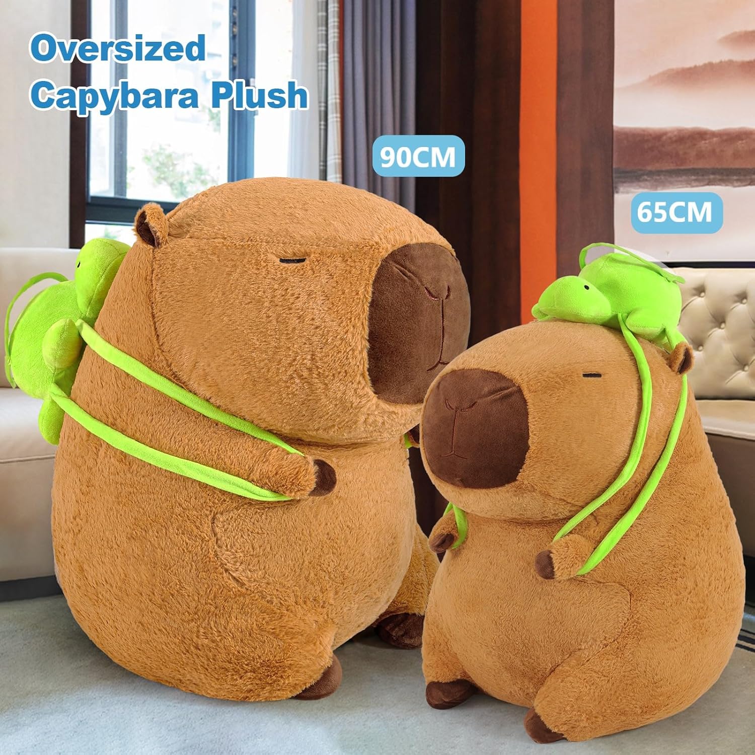 shownicer Peluche Capybara Grande Kawaii 90 cm - immagine 5