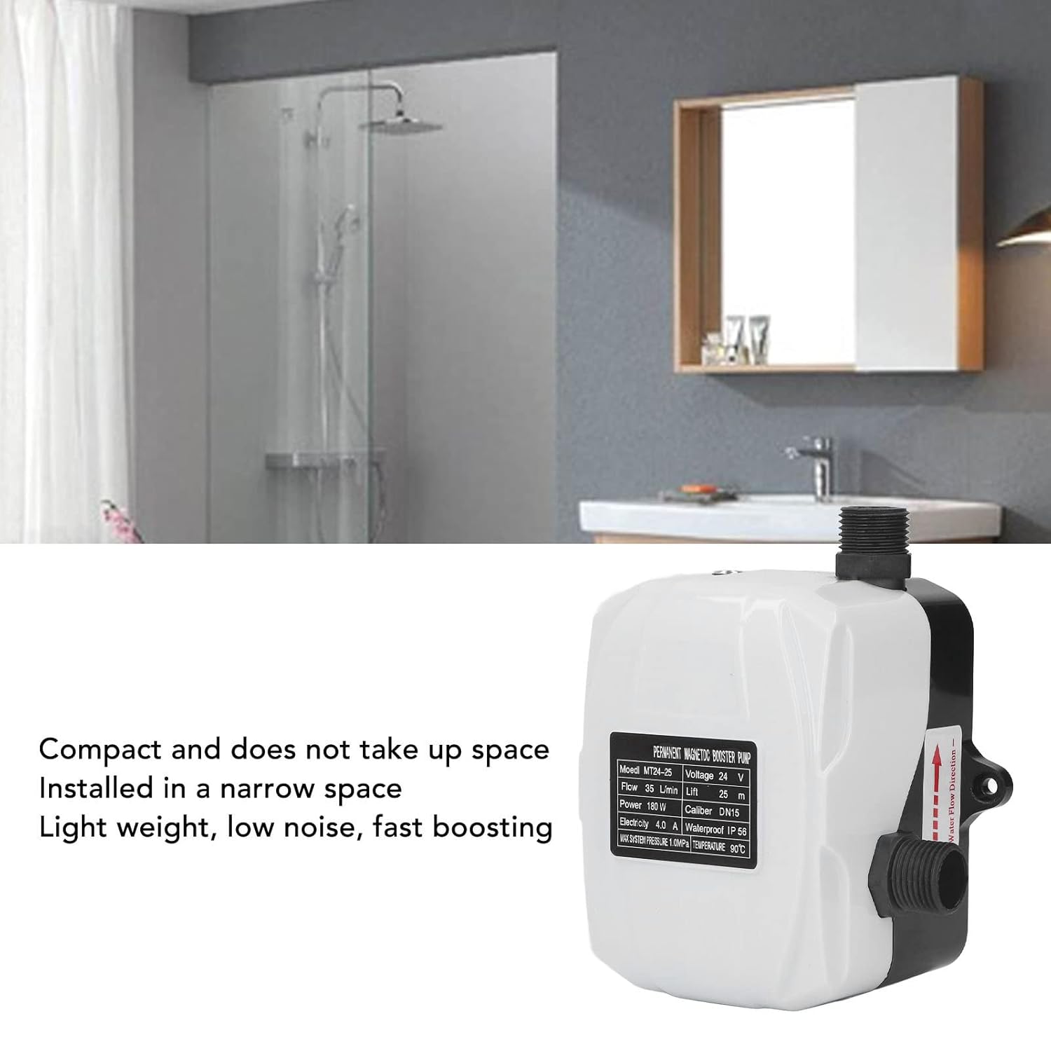 Pompa a Pressione dell'Acqua 180W Alta Pressione - immagine 4