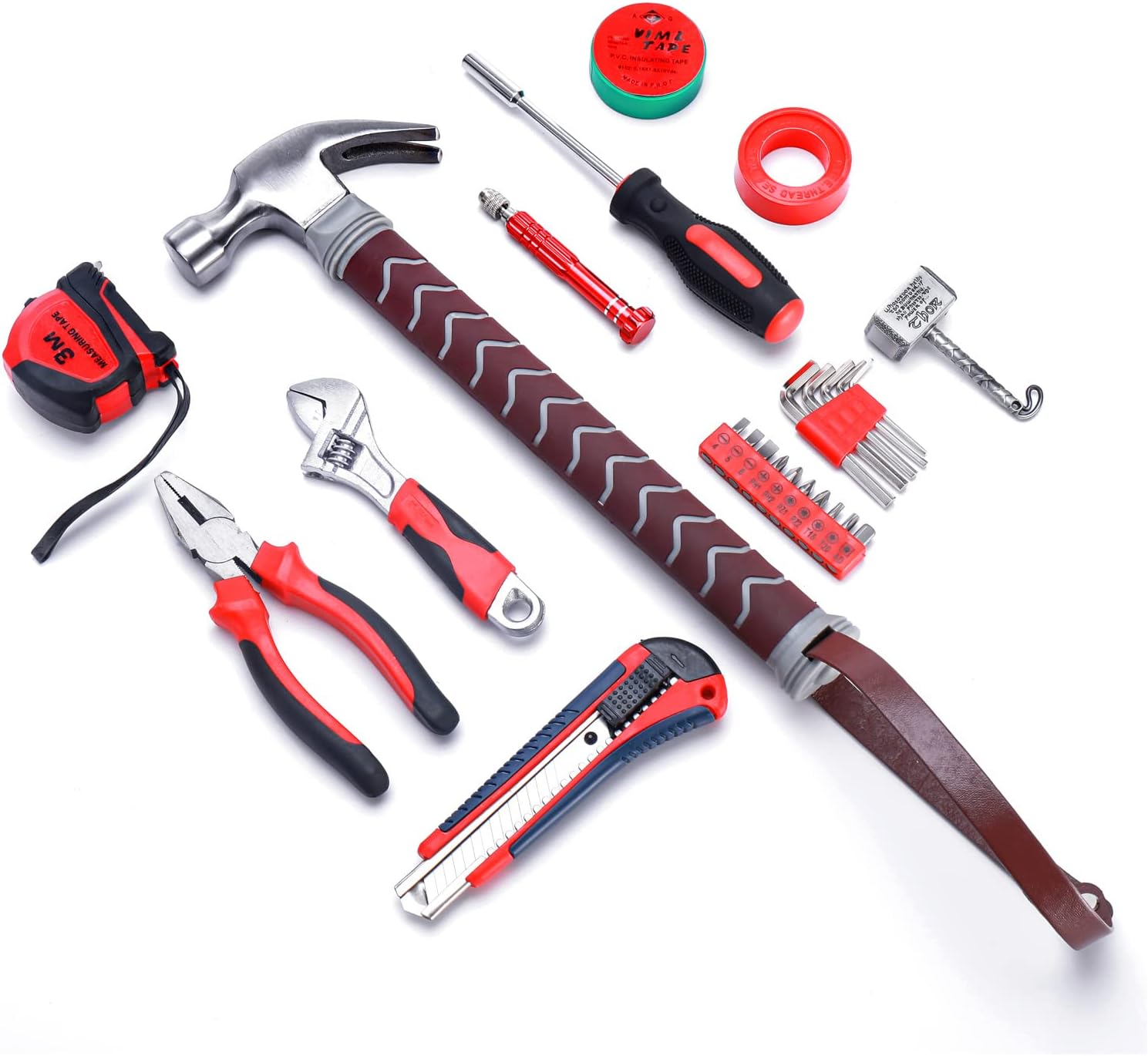 Asijiad Cassetta Attrezzi 28 Pezzi con Martello - immagine 2