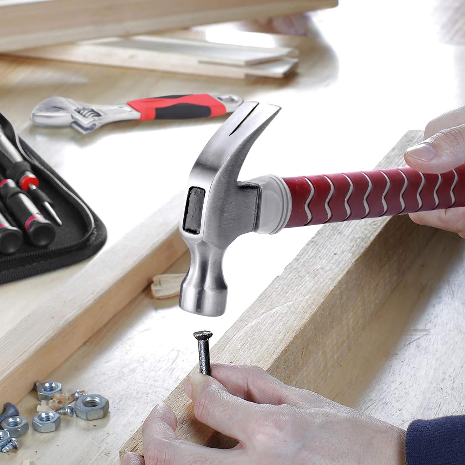 Asijiad Cassetta Attrezzi 28 Pezzi con Martello - immagine 3