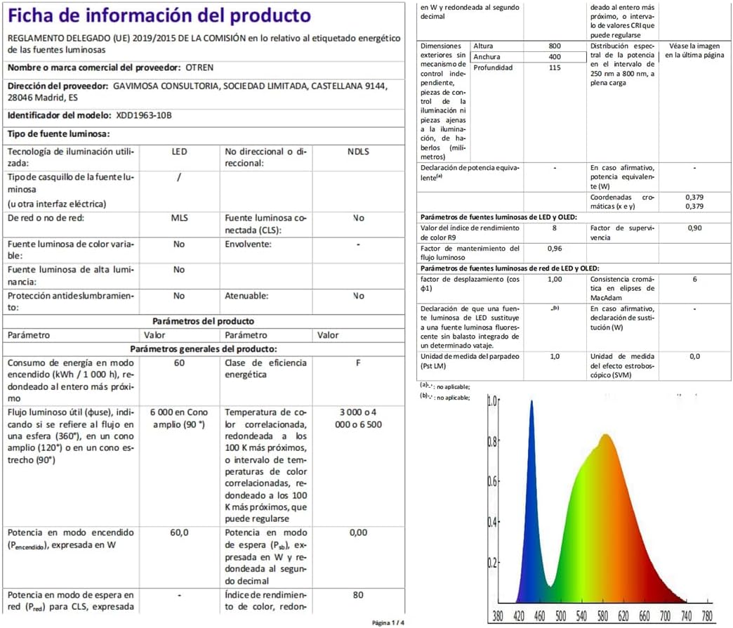 Plafoniera LED Soffitto Dimmerabile 10 Teste Ø80cm - immagine 10