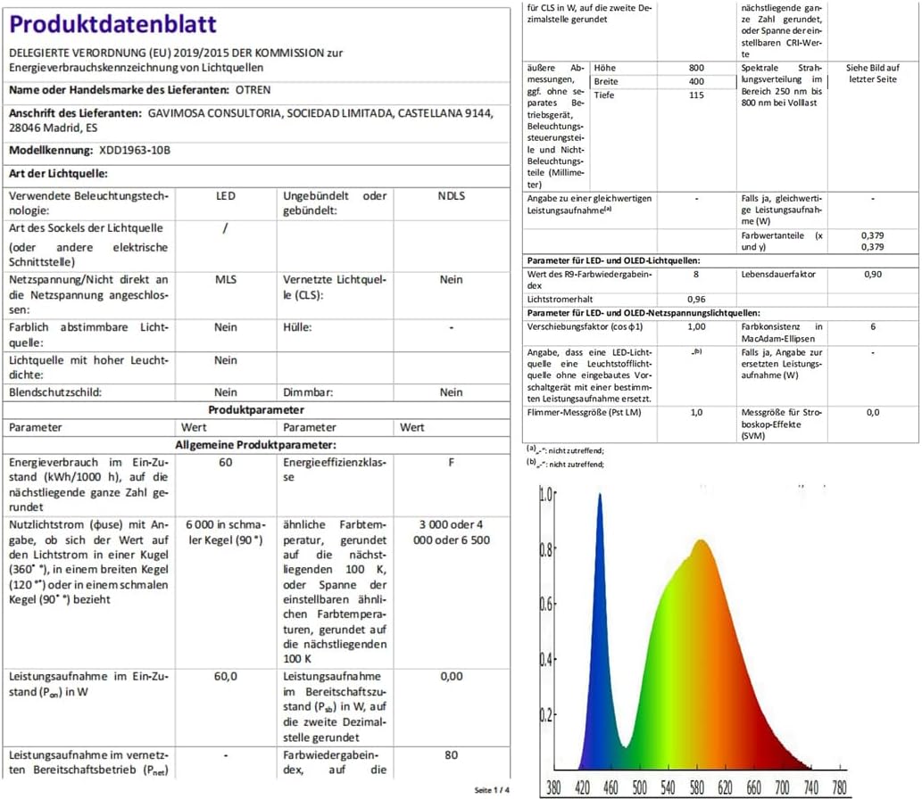 Plafoniera LED Soffitto Dimmerabile 10 Teste Ø80cm - immagine 9