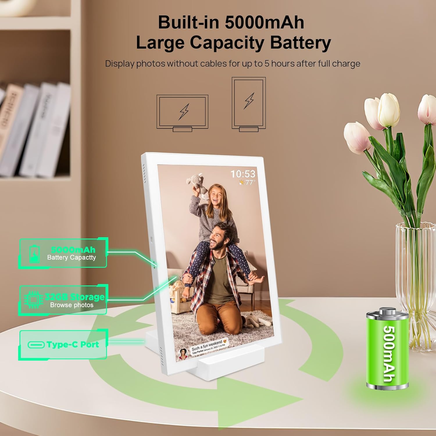 Frameo - Cornice Digitale WiFi 10.1 pollici 32GB - immagine 2