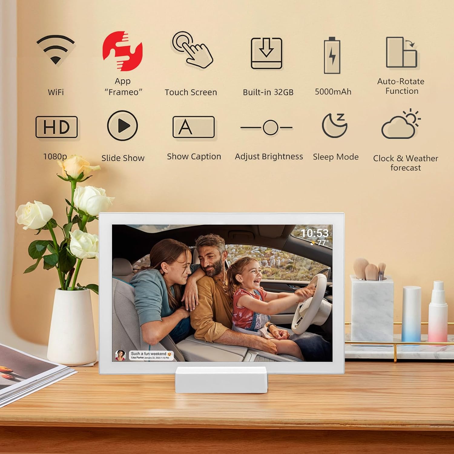 Frameo - Cornice Digitale WiFi 10.1 pollici 32GB - immagine 4