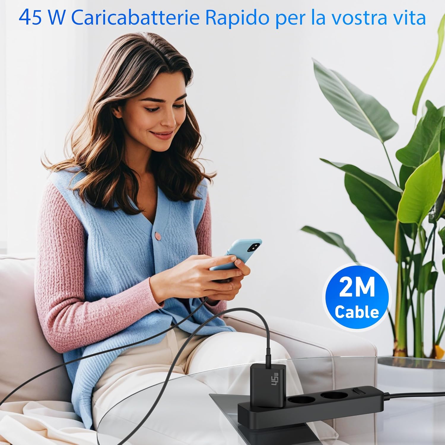 Caricatore USB C 45W per Samsung Galaxy (2 pz) - immagine 6