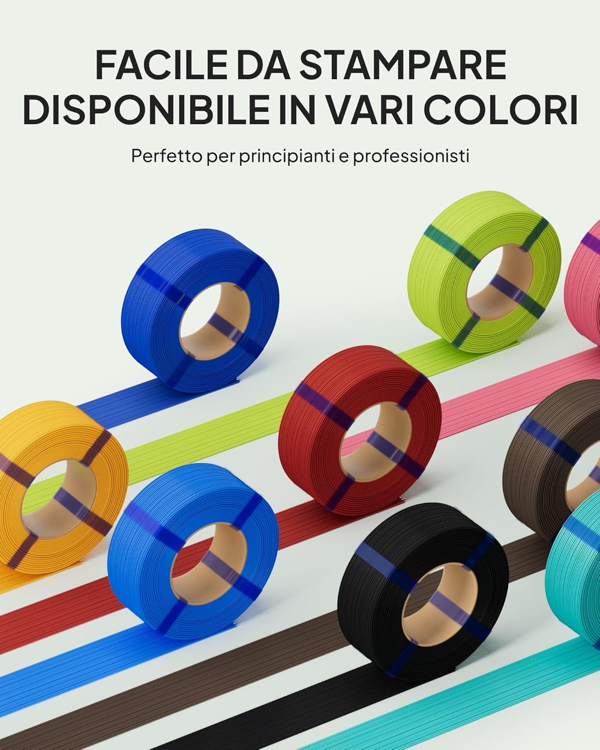 Elegoo Filamento PLA Basic Ricarica 1,75 mm 4 kg - immagine 5