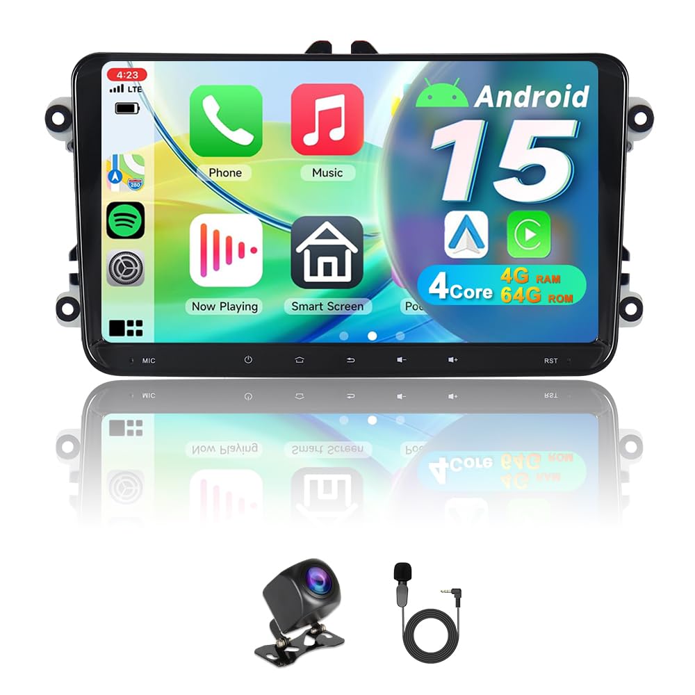 Autoradio Android 15 9" IPS per VW Golf 5 6 Passat Polo