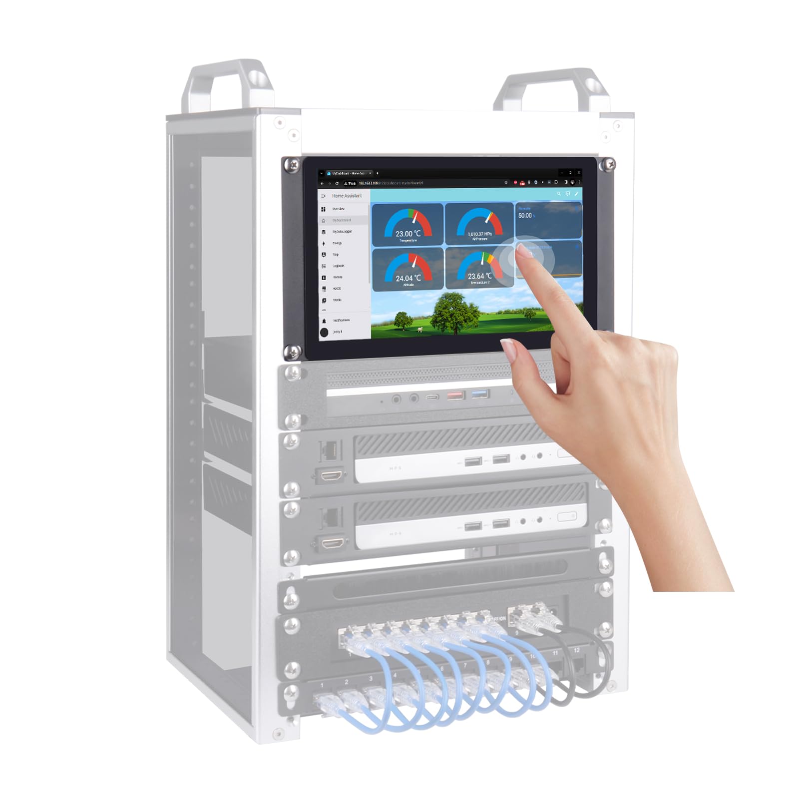 Geeekpi Monitor Touch LCD 9" 1280x720 HD