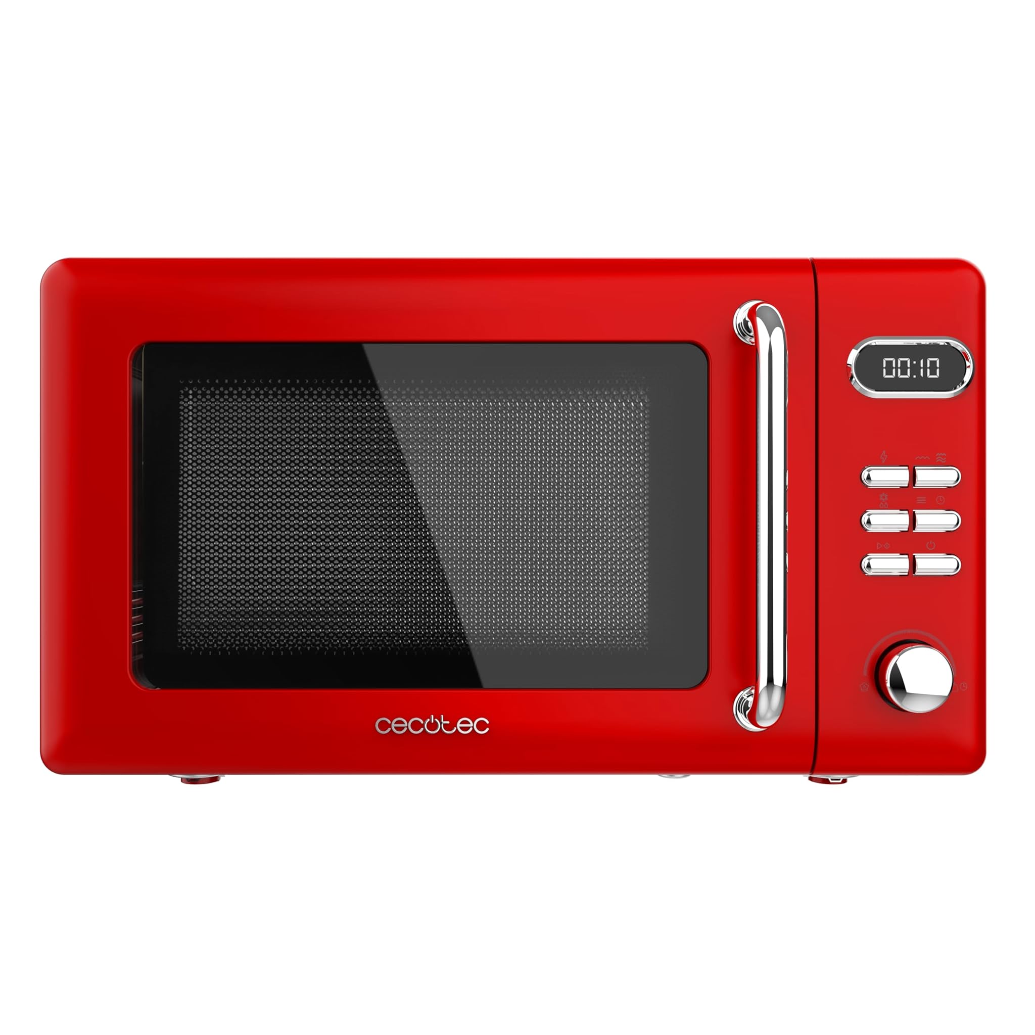 Cecotec Forno Microonde Digitale con Grill 20L Retro Red