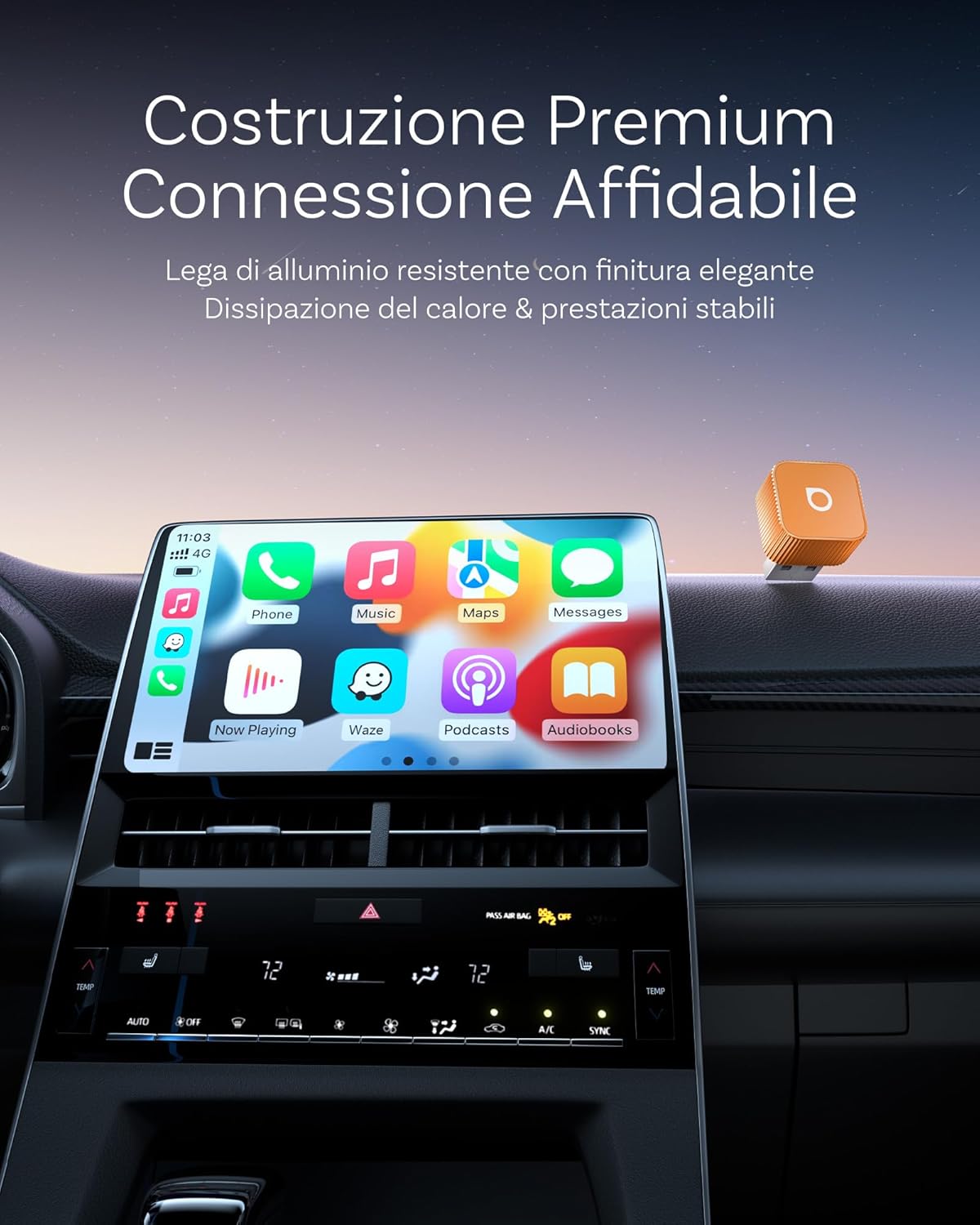 Ottocast MINI 3.0 Slim - Adattatore CarPlay Wireless 2-in-1 - immagine 3