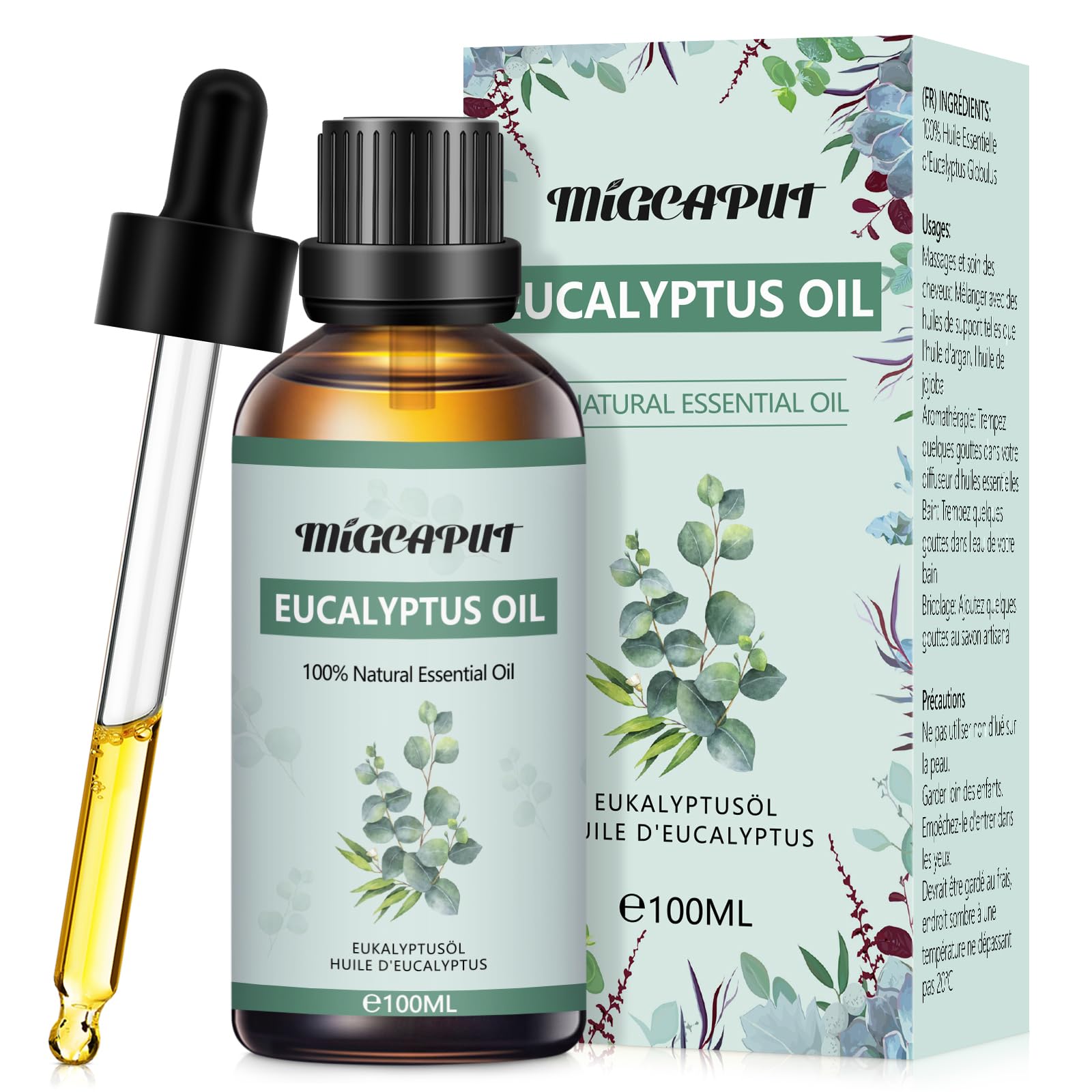 Migcaput Olio Essenziale di Eucalipto 100ML