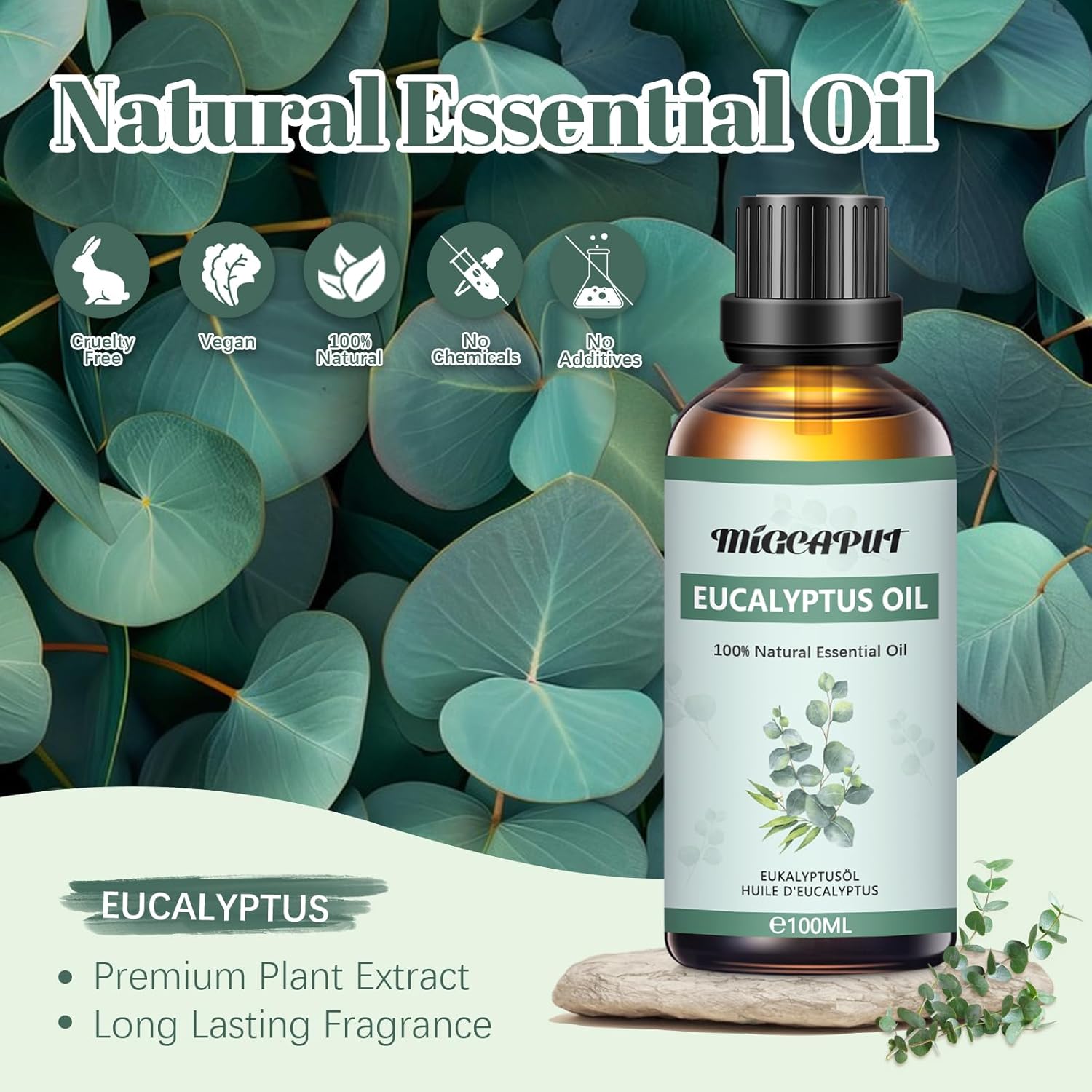 Migcaput Olio Essenziale di Eucalipto 100ML - immagine 2